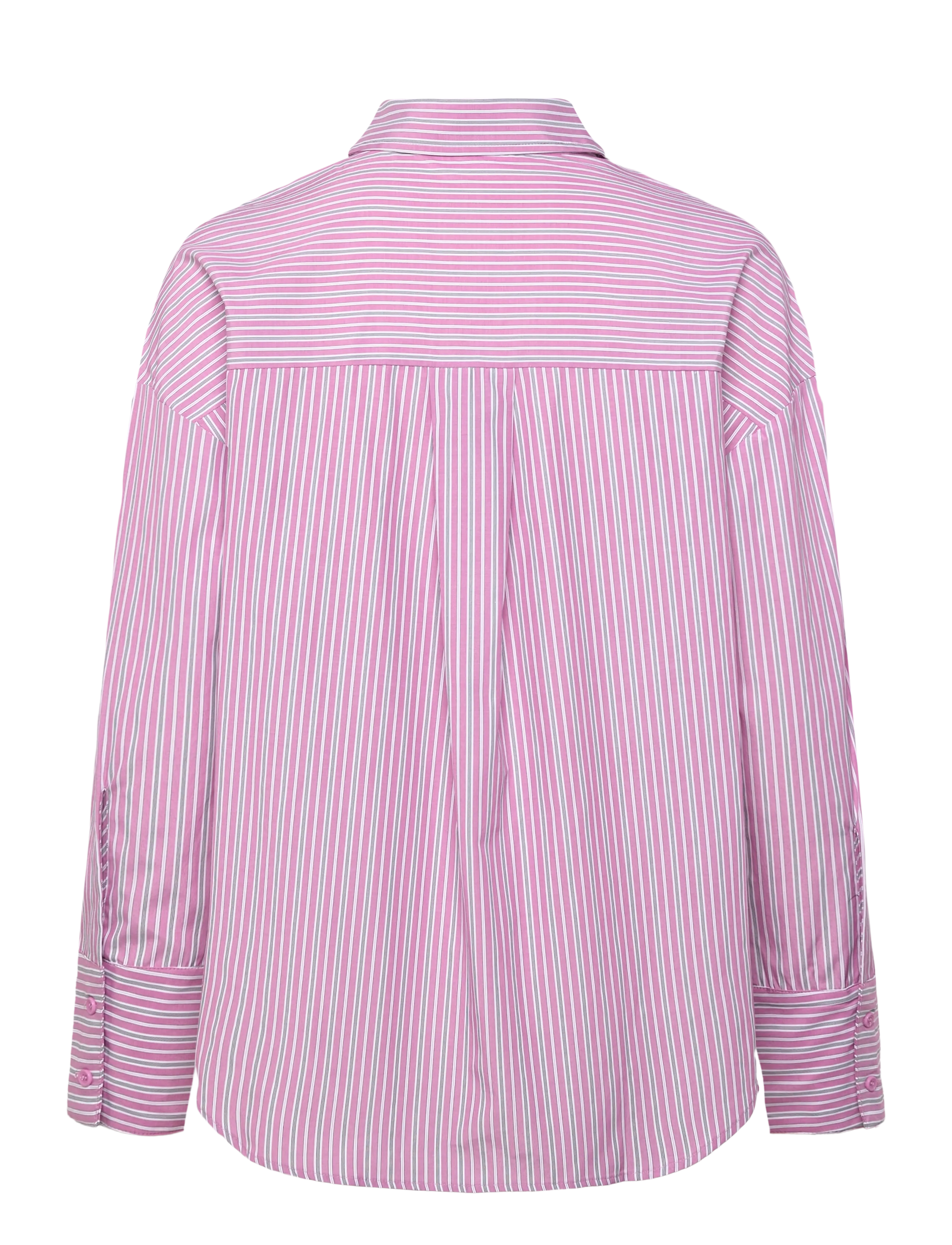 Coster Copenhagen - Loose stribet shirt - langærmede skjorter - rose stripes - 1