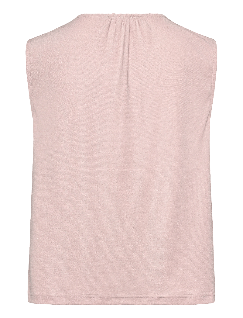 Coster Copenhagen - Sleveless lurex top - sleeveless blouses - light champagne - 1