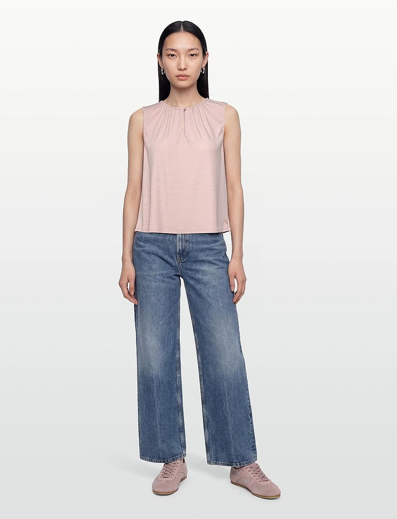 Coster Copenhagen - Sleveless lurex top - Ærmeløse bluser - light champagne - 0