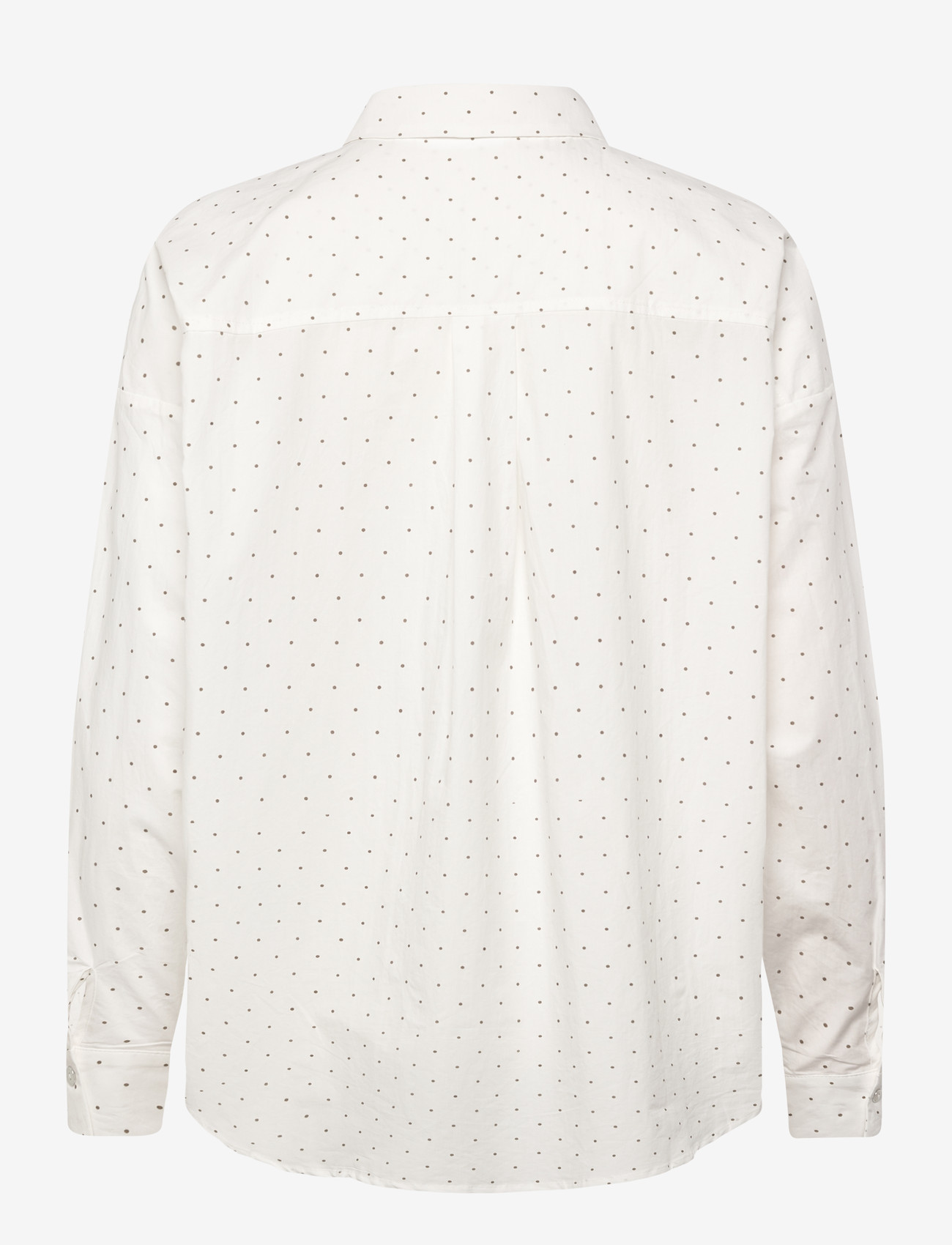 Coster Copenhagen - Shirt with dots -Boxy - langærmede skjorter - sand / white dot - 2