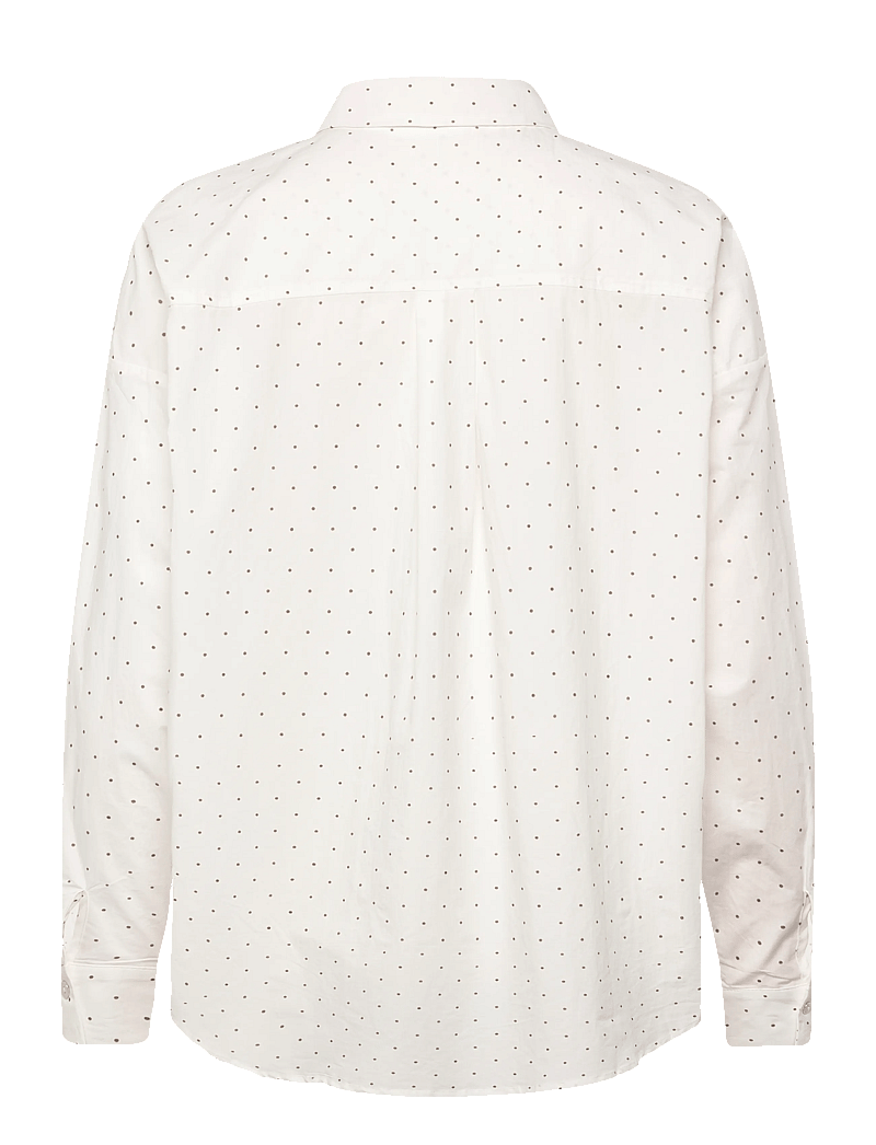 Coster Copenhagen - Shirt with dots -Boxy - langärmlige hemden - sand / white dot - 2