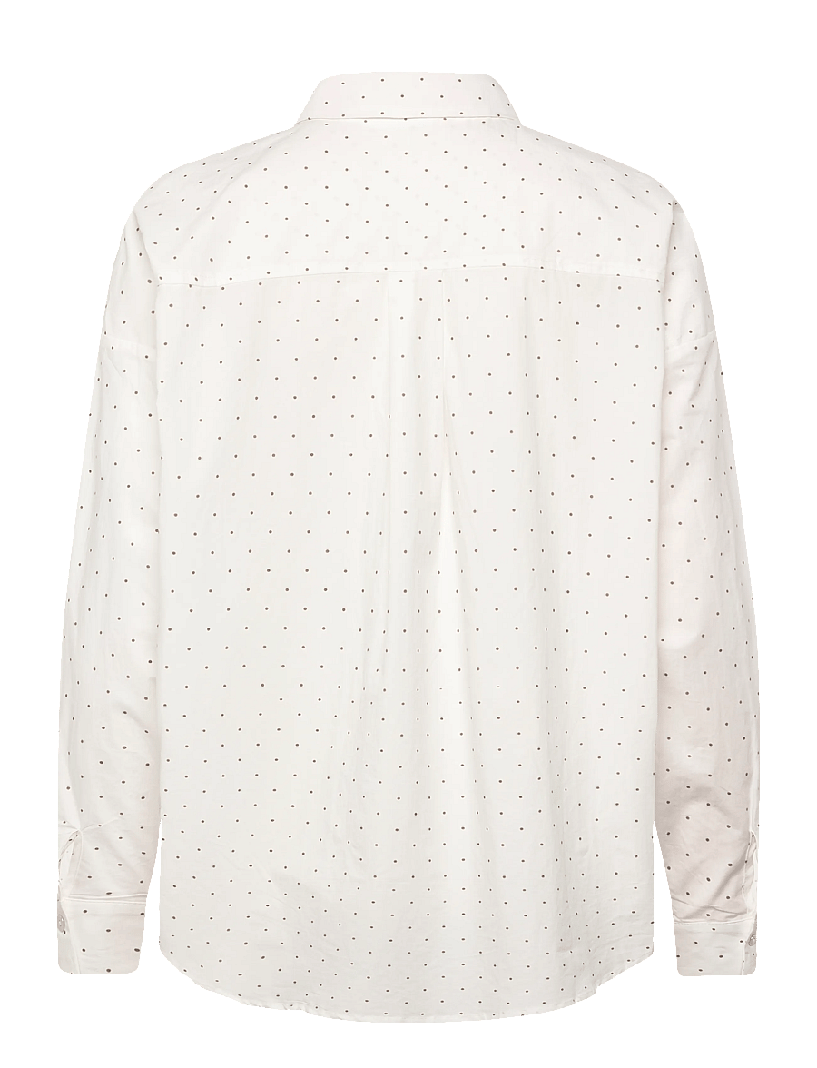 Coster Copenhagen - Shirt with dots -Boxy - langärmlige hemden - sand / white dot - 2