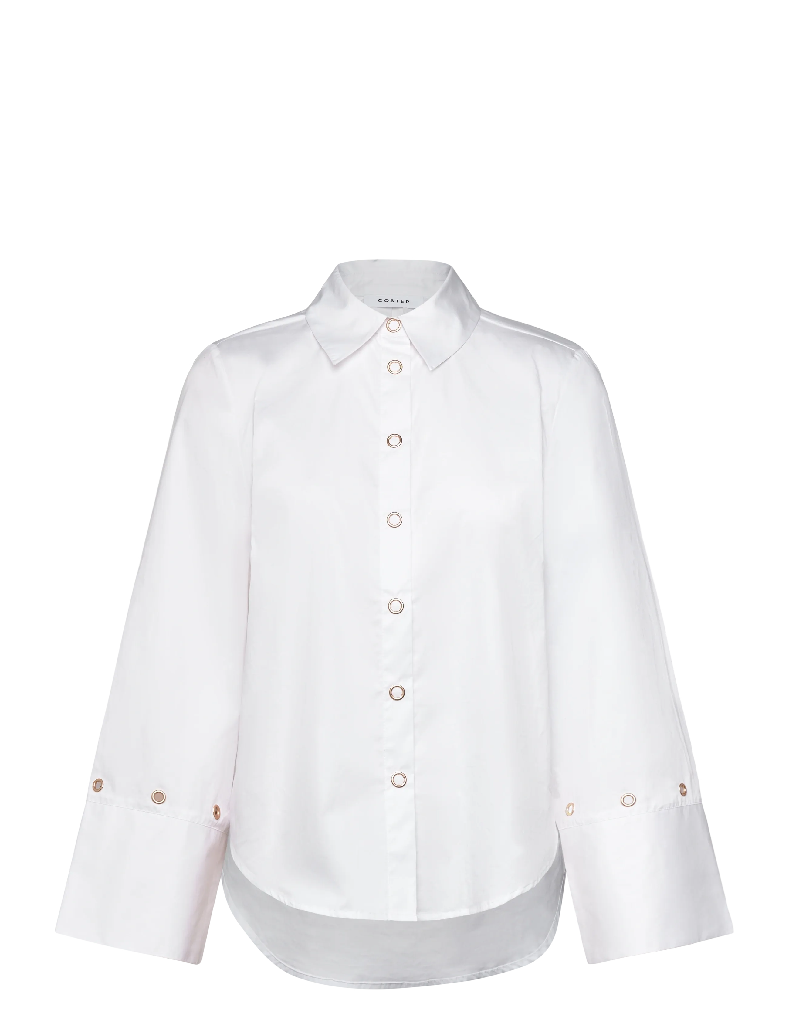 Coster Copenhagen Shirt with back pleats - Coster Copenhagen - WHITE / white