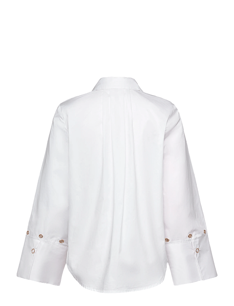 Coster Copenhagen - Shirt with back pleats - langärmlige hemden - white - 2