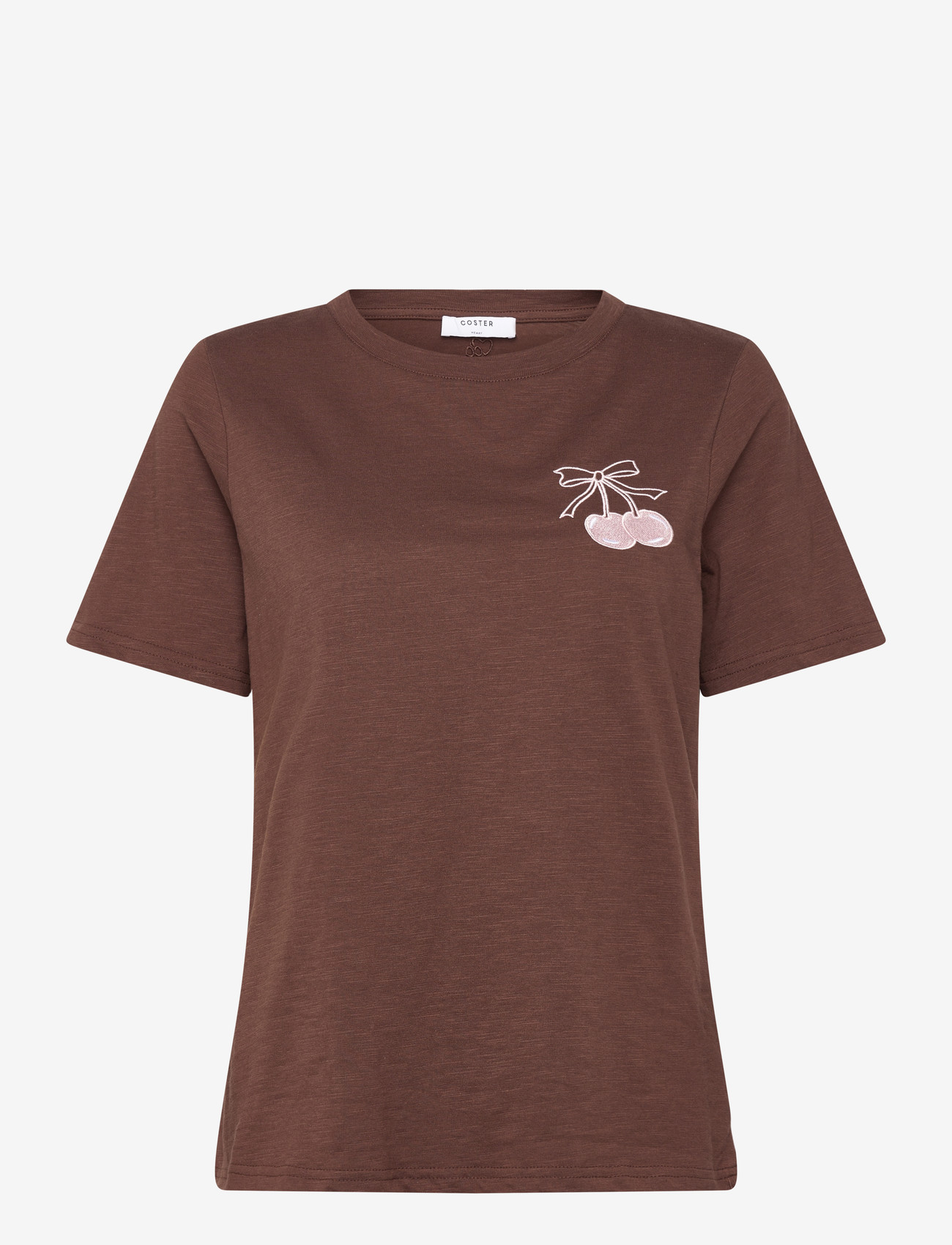 Coster Copenhagen - MINI CHERRY t-shirt - t-shirts - chocolate nut - 1