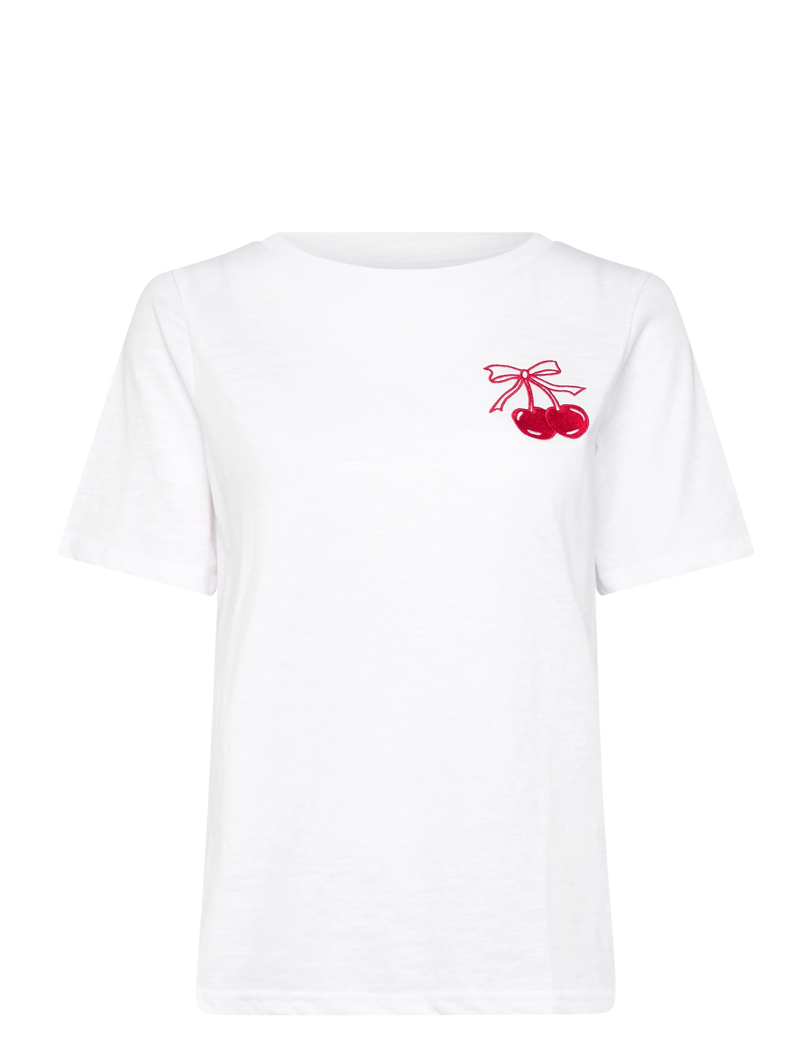 Coster Copenhagen MINI CHERRY t-shirt - Uus - WHITE / white