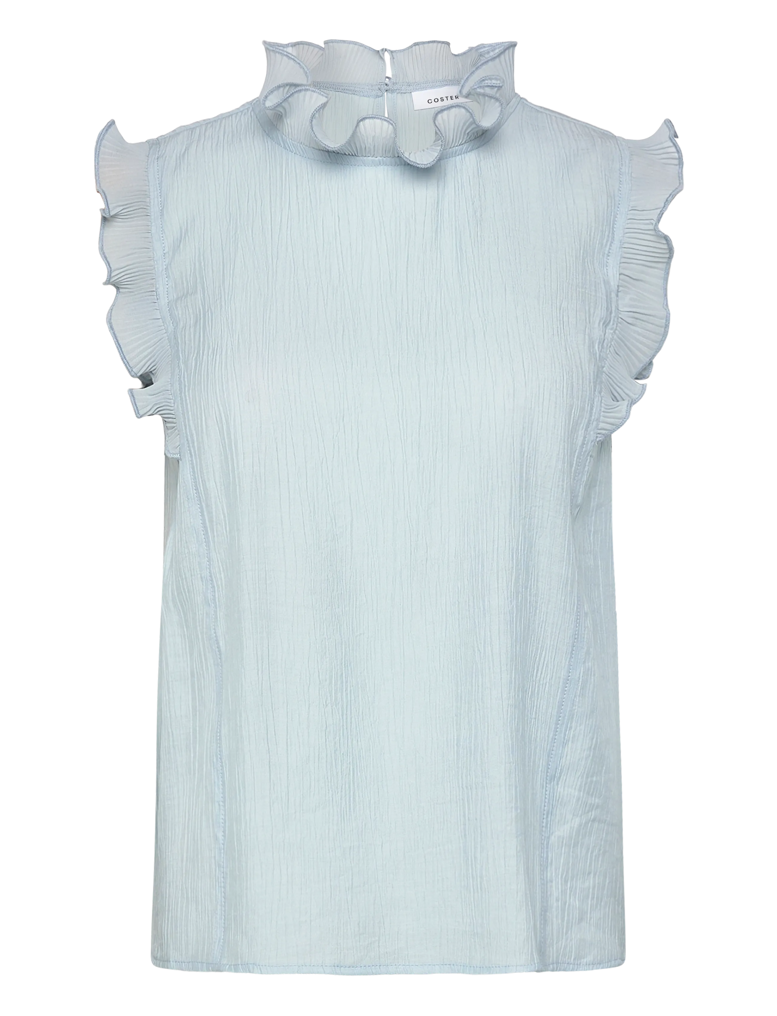 COSTER COPENHAGEN Oberteil With Ruffles Blau - 34 - Damen