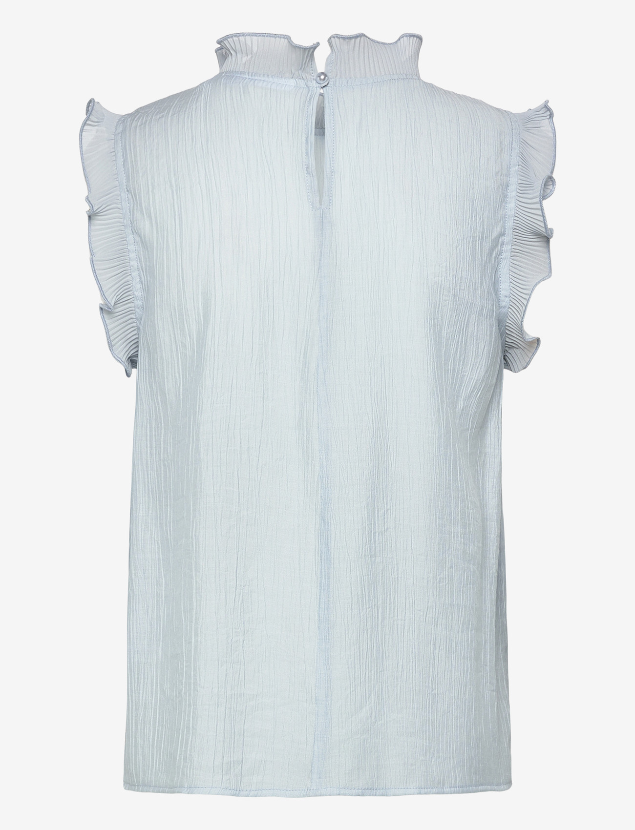 Coster Copenhagen - Top with ruffles - palaidinės be rankovių - bright blue - 1