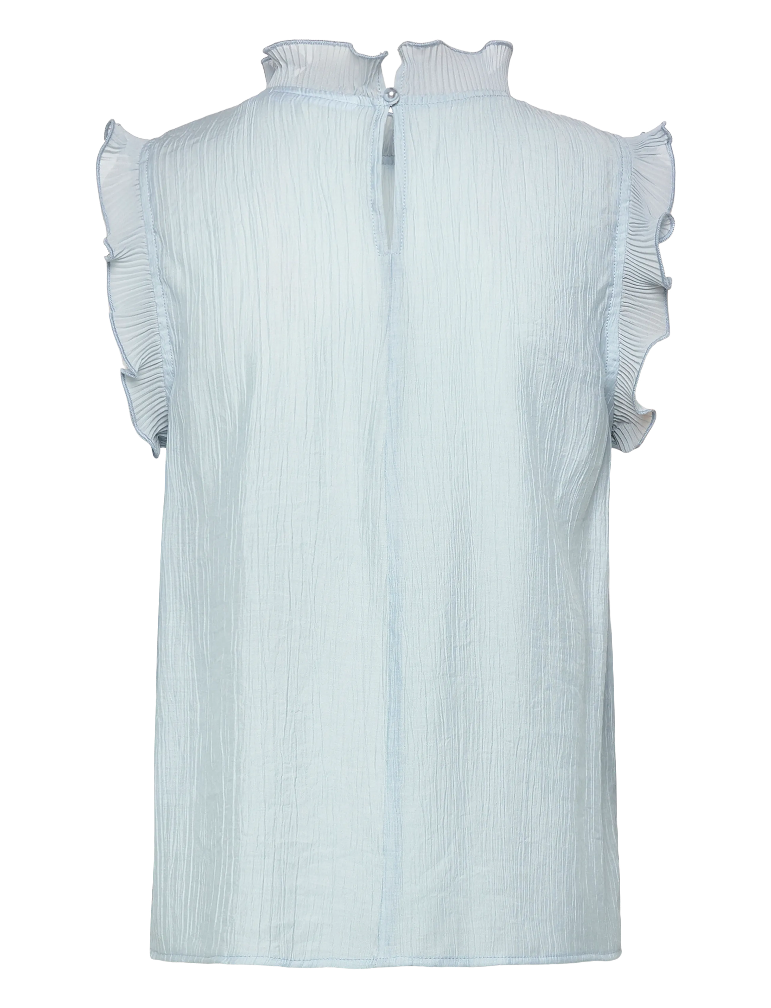Coster Copenhagen - Top with ruffles - sleeveless blouses - bright blue - 1