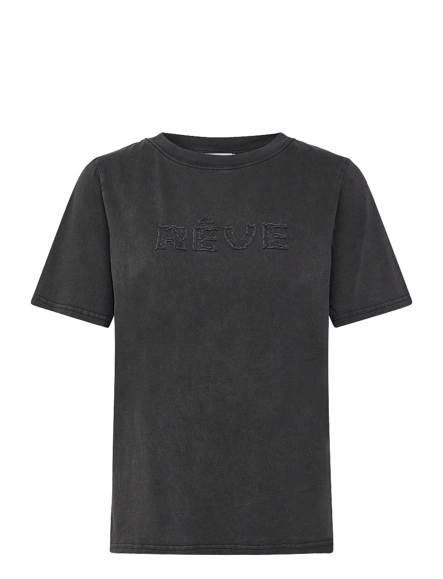 Coster Copenhagen - REVE washed t-shirt - Mid sleeve - t-shirts - washed grey - 1