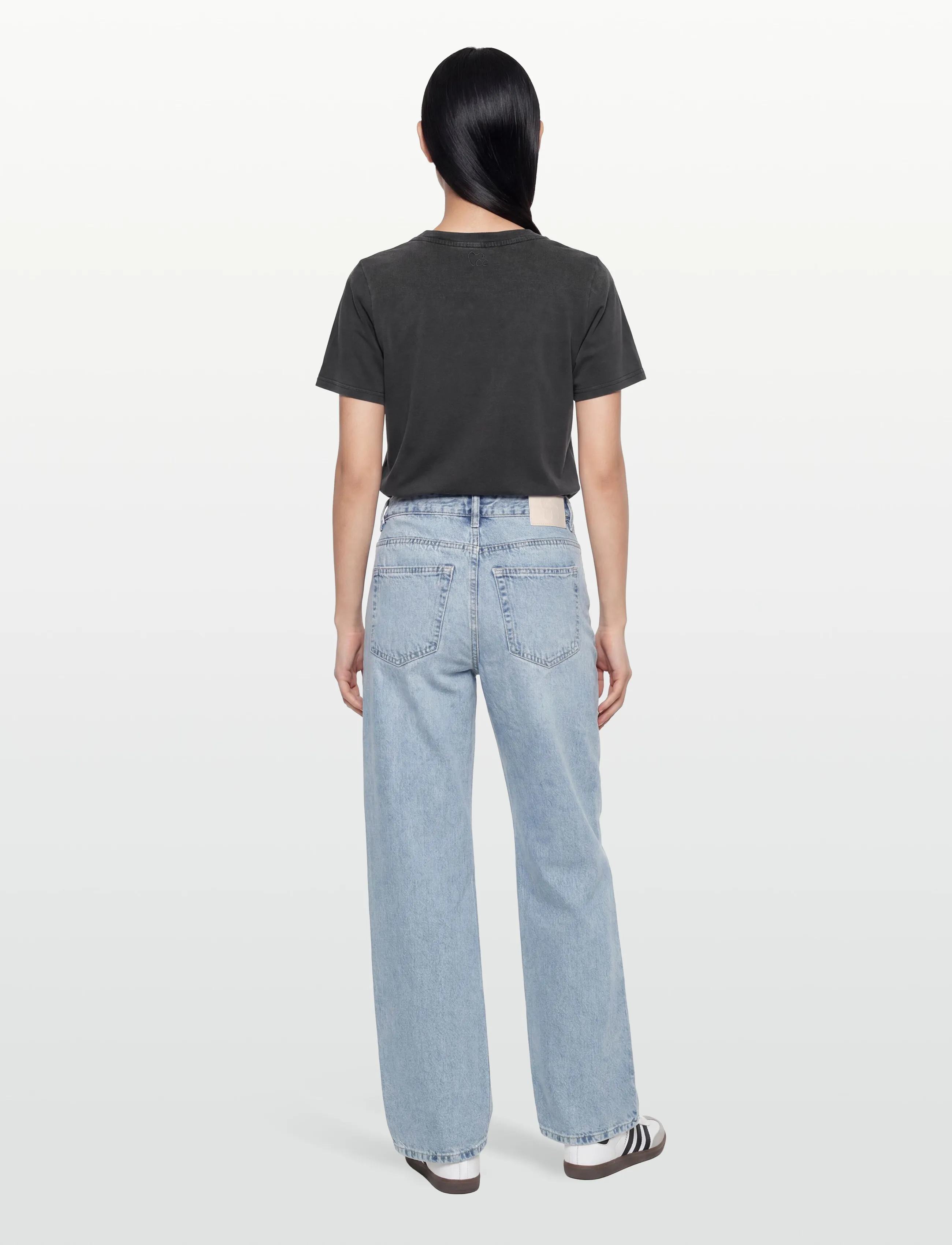 Coster Copenhagen - REVE washed t-shirt - Mid sleeve - t-shirts - washed grey - 4