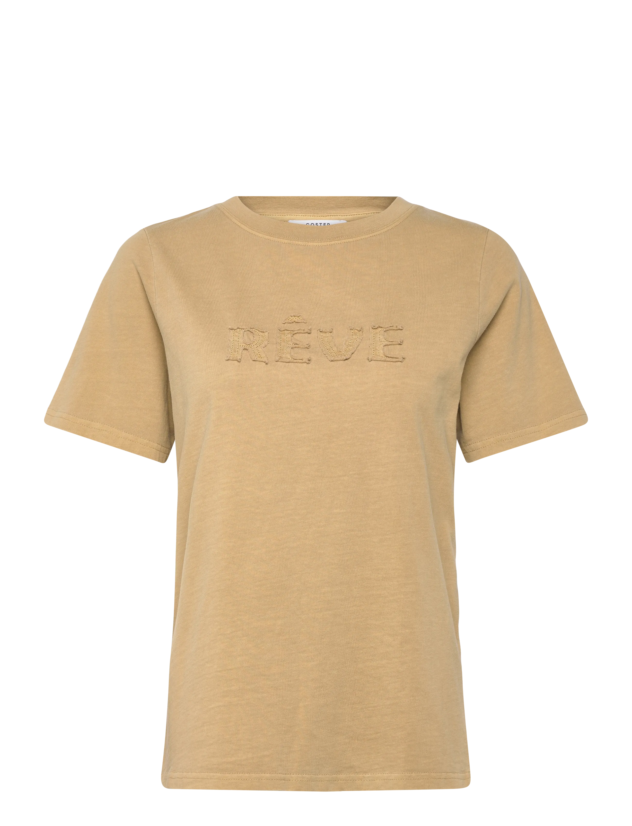 Coster Copenhagen REVE washed t-shirt - Mid sleeve - Coster Copenhagen - WASHED SAND / beige