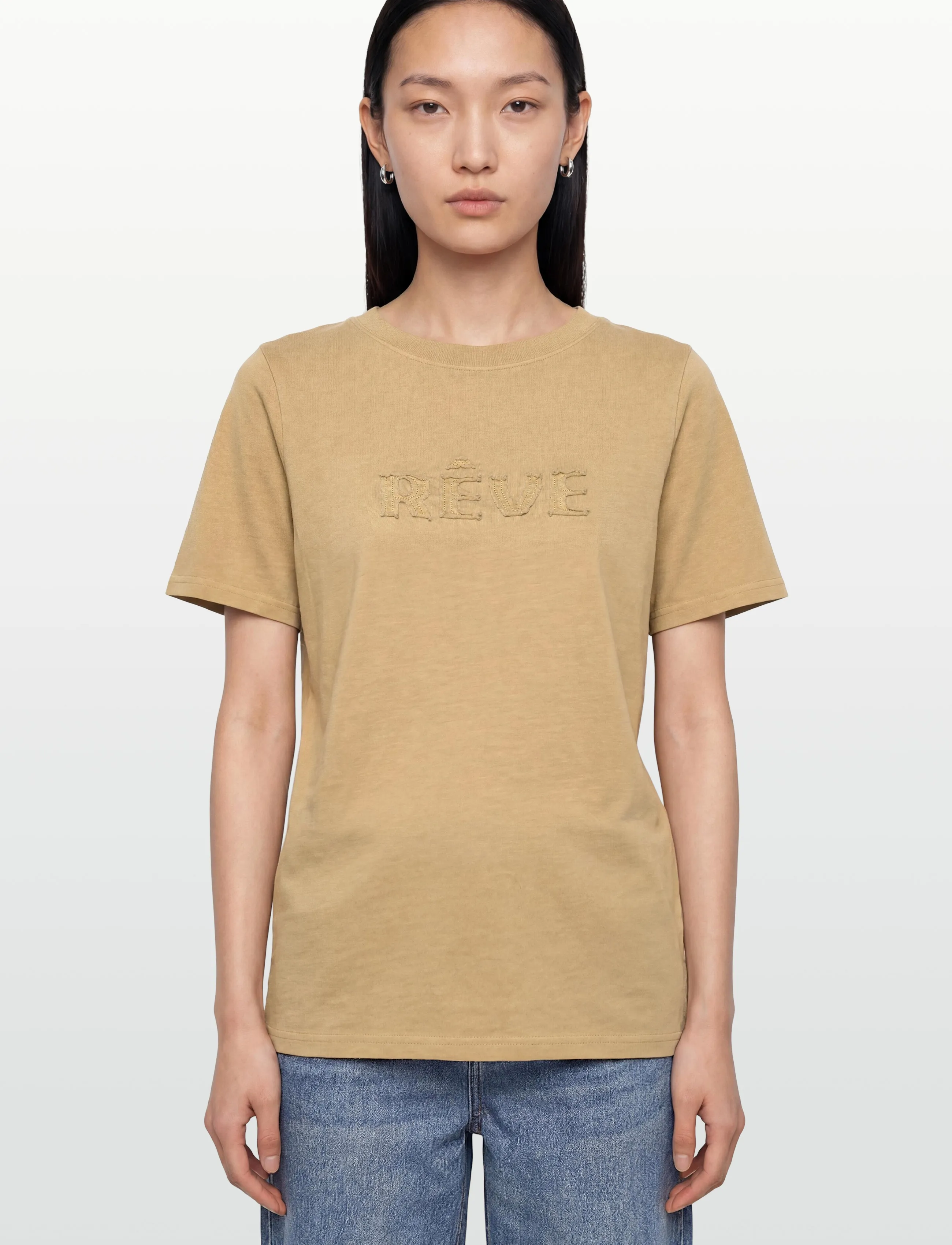 Coster Copenhagen - REVE washed t-shirt - Mid sleeve - stuttermarbolir - washed sand - 3