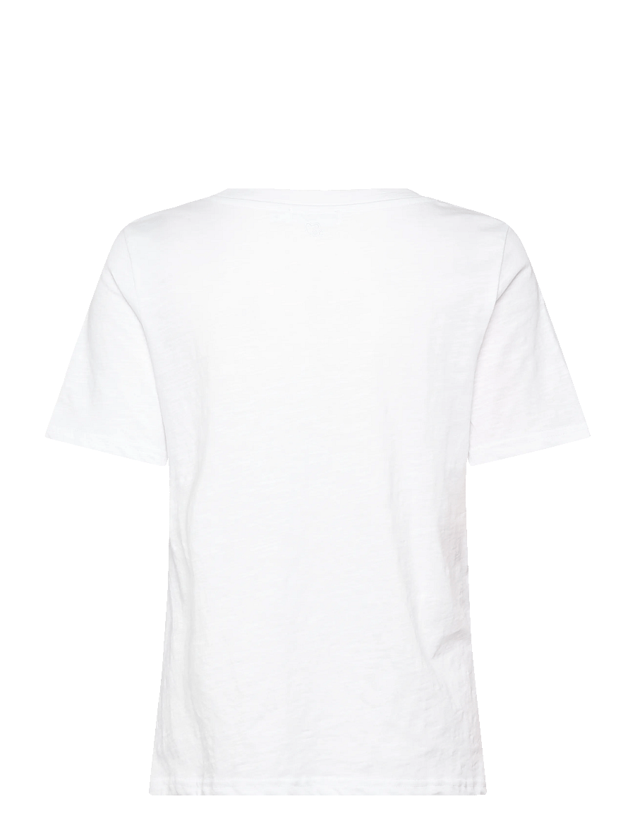 Coster Copenhagen - CC SMILE t-shirt - Mid sleeve - t-shirts - white - 200 (green smiley) - 2