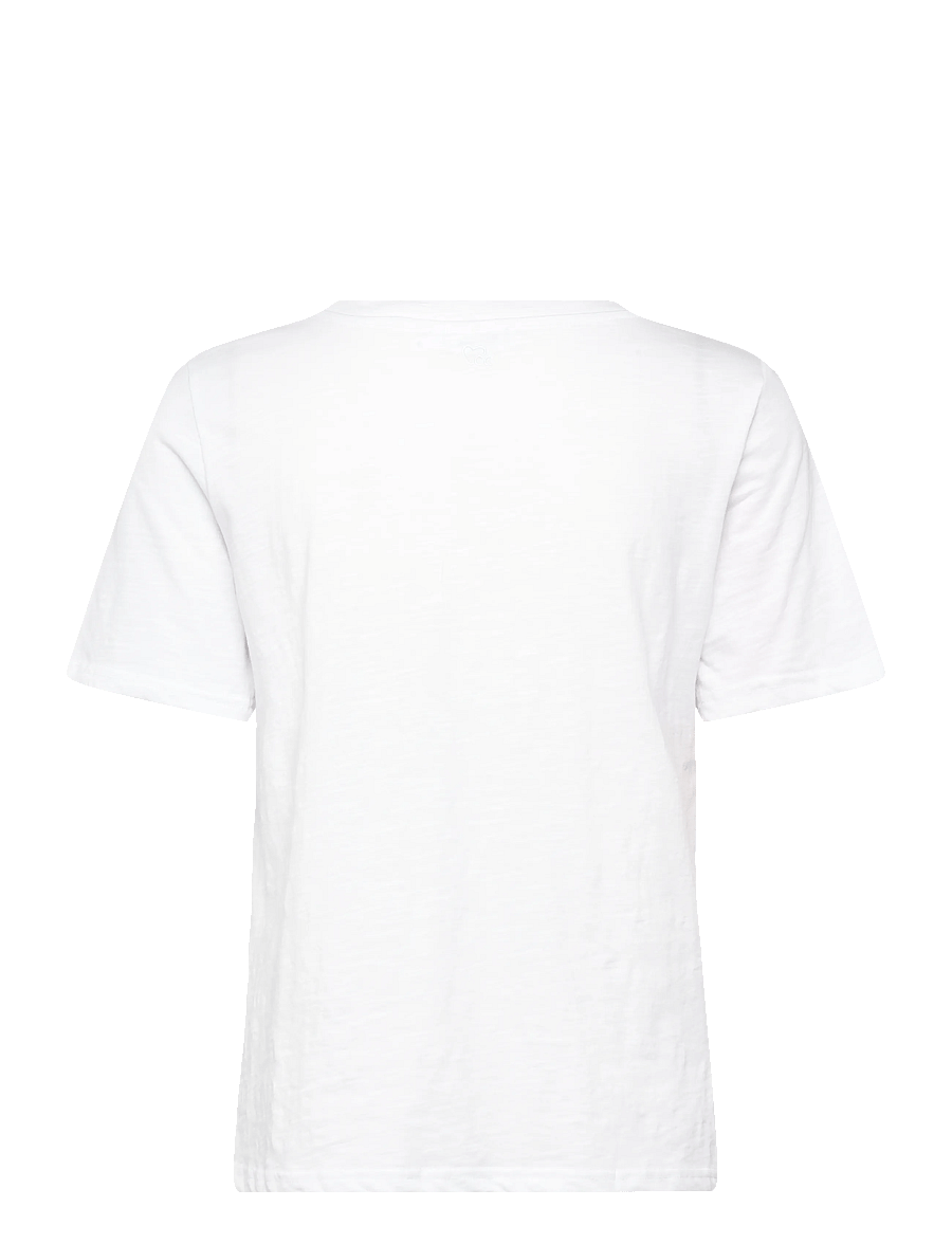 Coster Copenhagen - CC SMILE t-shirt - Mid sleeve - t-shirts - white - 200 (pink smiley) - 2