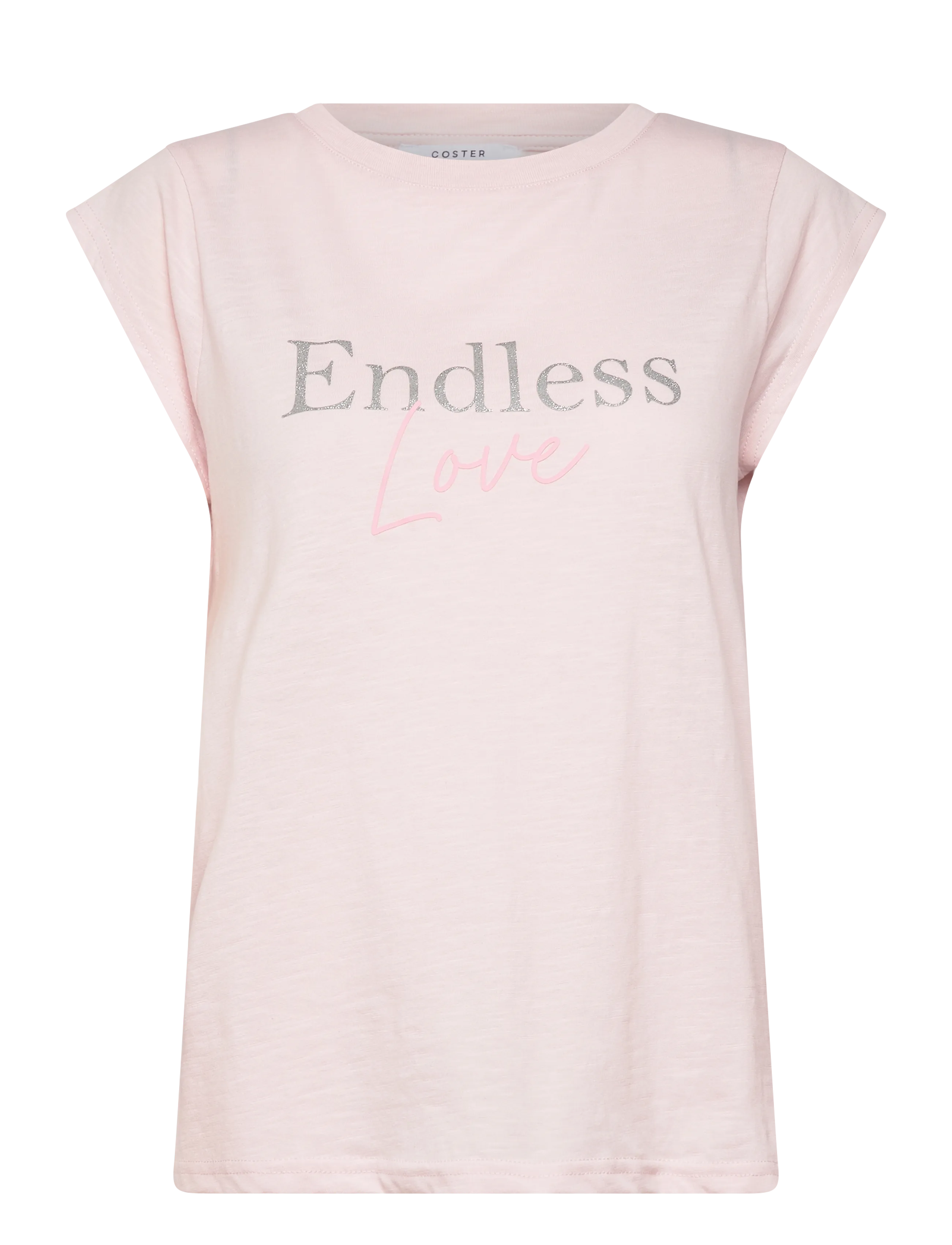 Coster Copenhagen ENDLESS t-shirt - Cap sleeve - Coster Copenhagen - DAISY PINK / pink/rose
