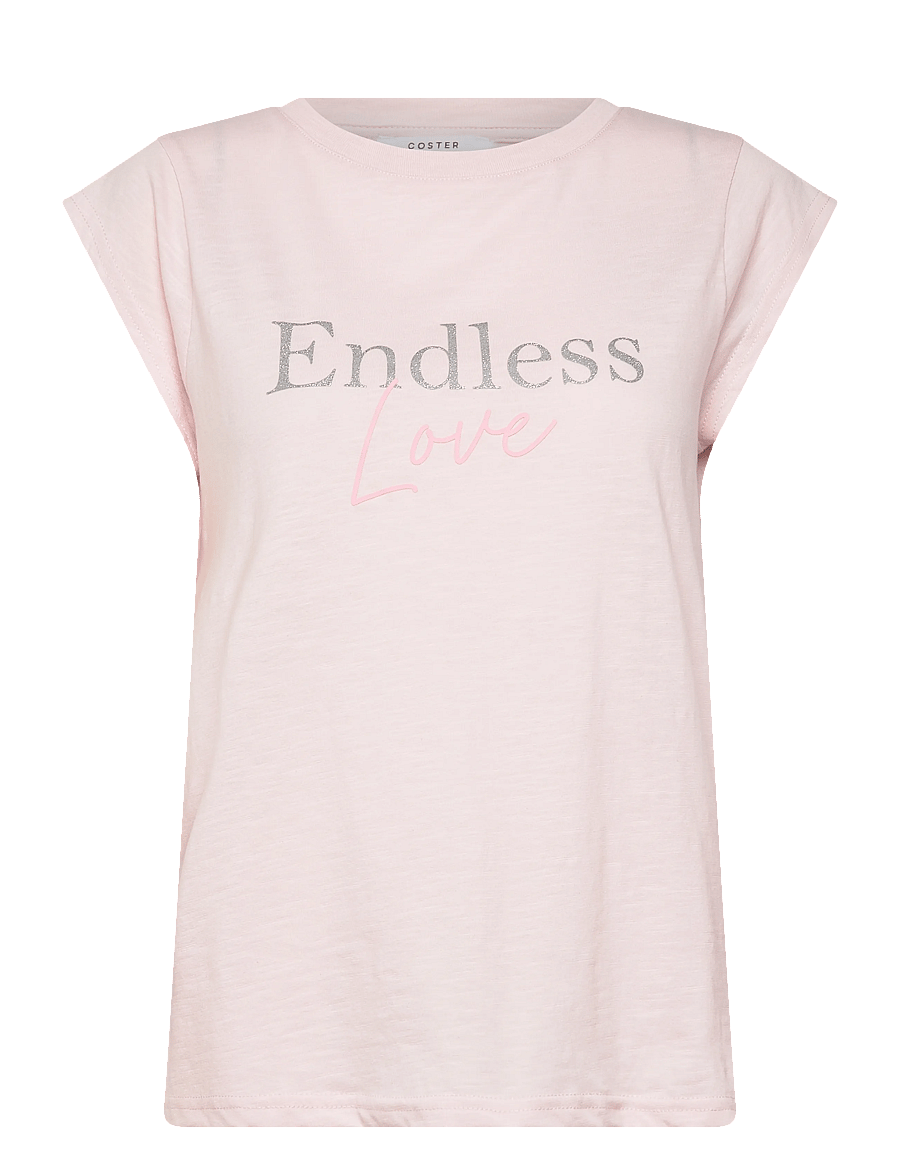 Coster Copenhagen - ENDLESS t-shirt - Cap sleeve - t-shirts - daisy pink - 1