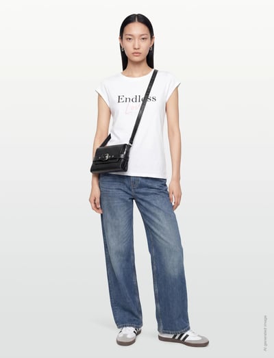 Coster Copenhagen ENDLESS t-shirt - Cap sleeve - T-krekli - WHITE / white