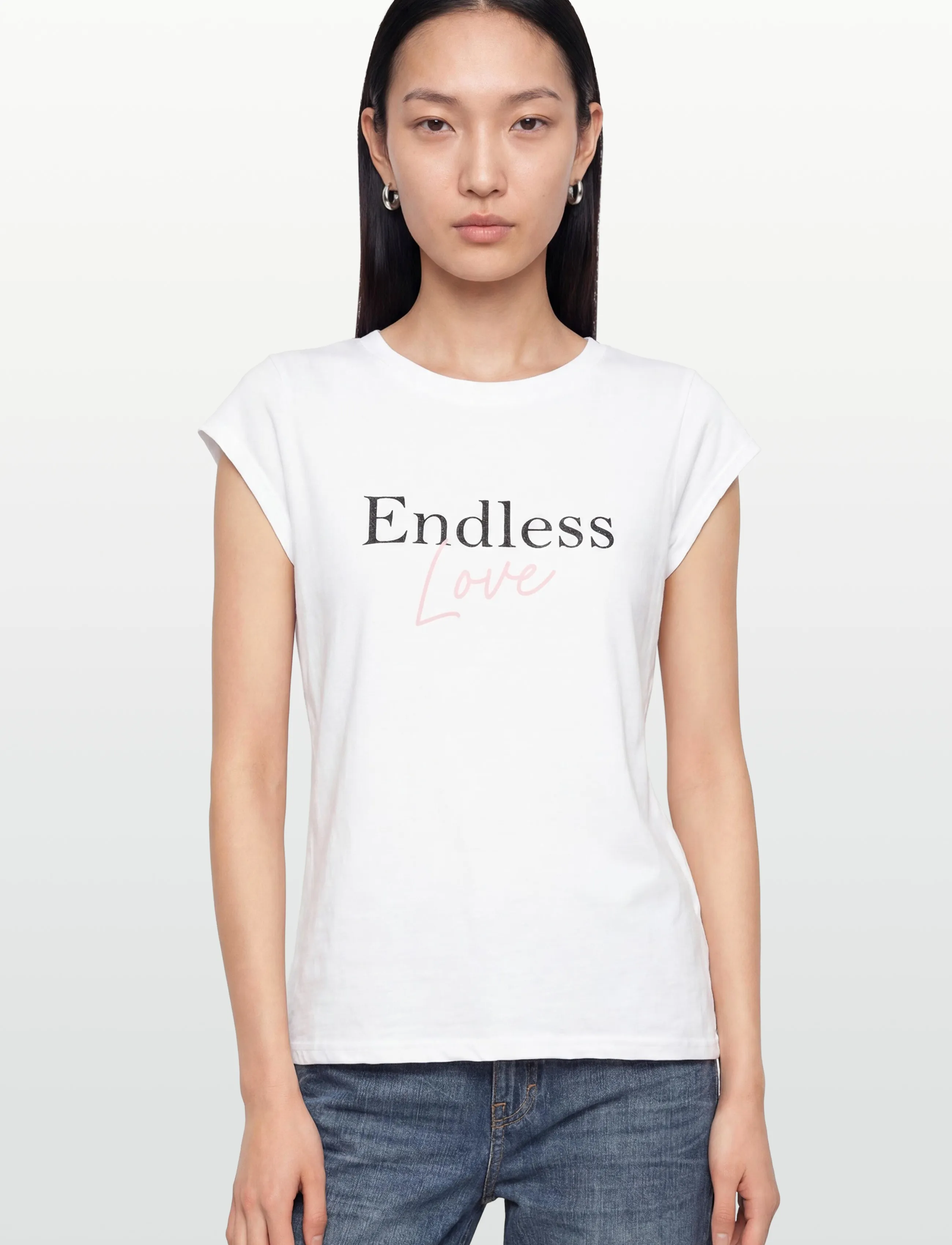 Coster Copenhagen - ENDLESS t-shirt - Cap sleeve - t-shirts - white - 3