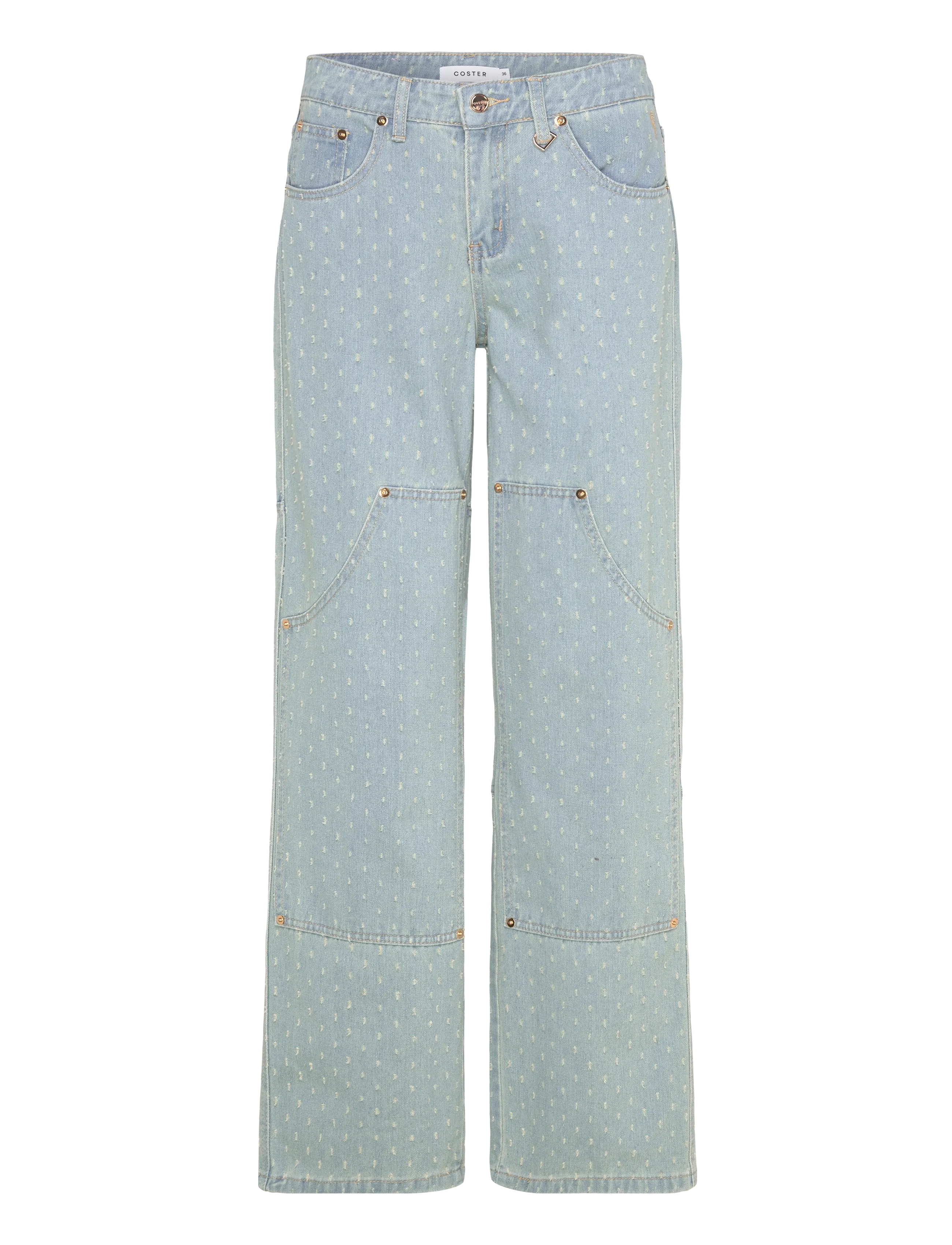 Coster Copenhagen - Jeans in dot denim - Petra fit - džinsa bikses ar taisnām starām - dot denim - 1
