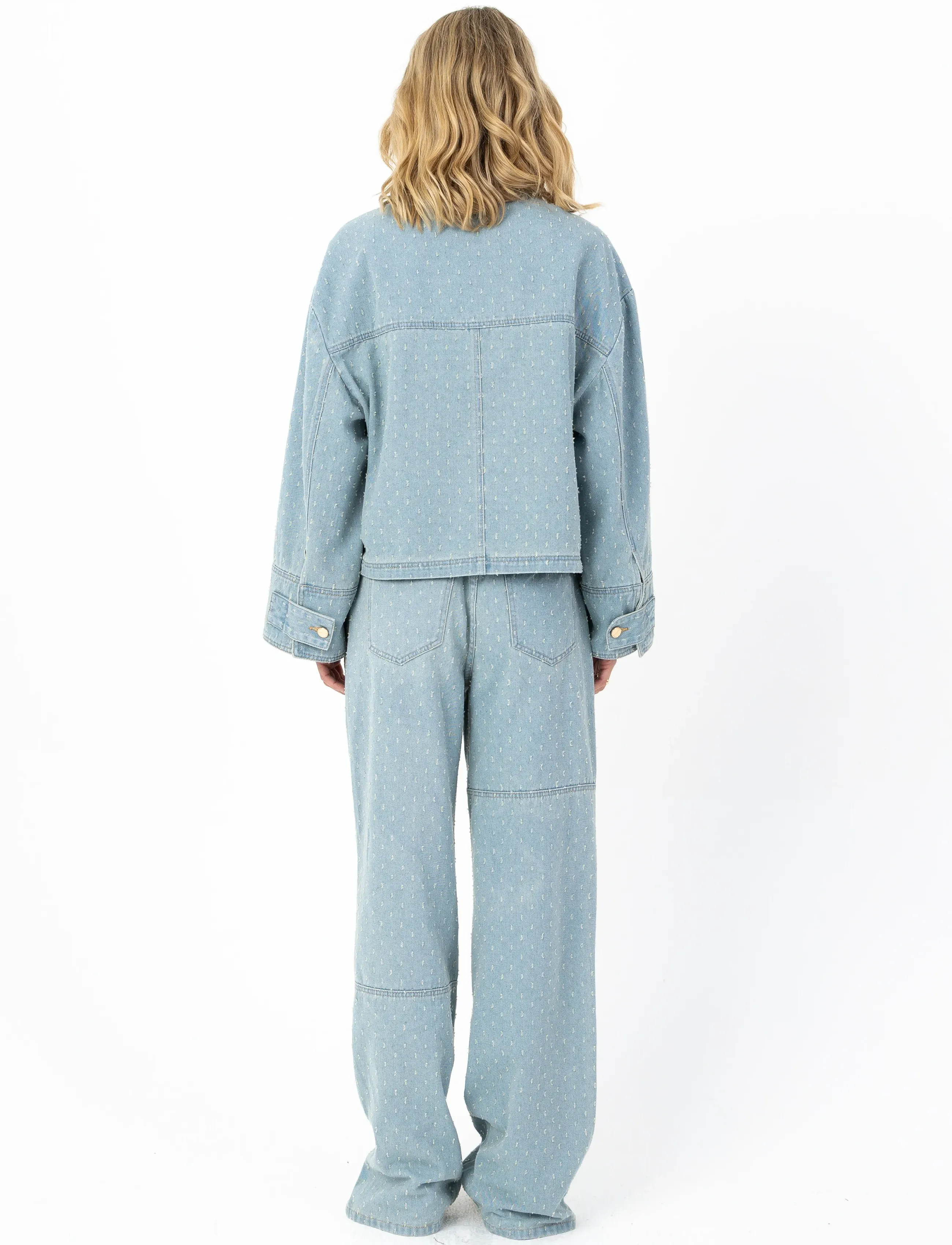 Coster Copenhagen - Jeans in dot denim - Petra fit - straight jeans - dot denim - 5