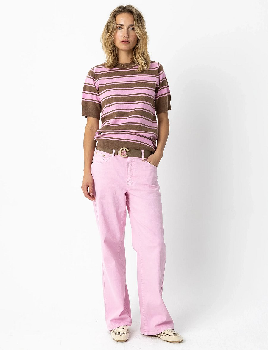 Coster Copenhagen - Jeans in pink denim - Petra fit - straight jeans - bon bon pink - 0