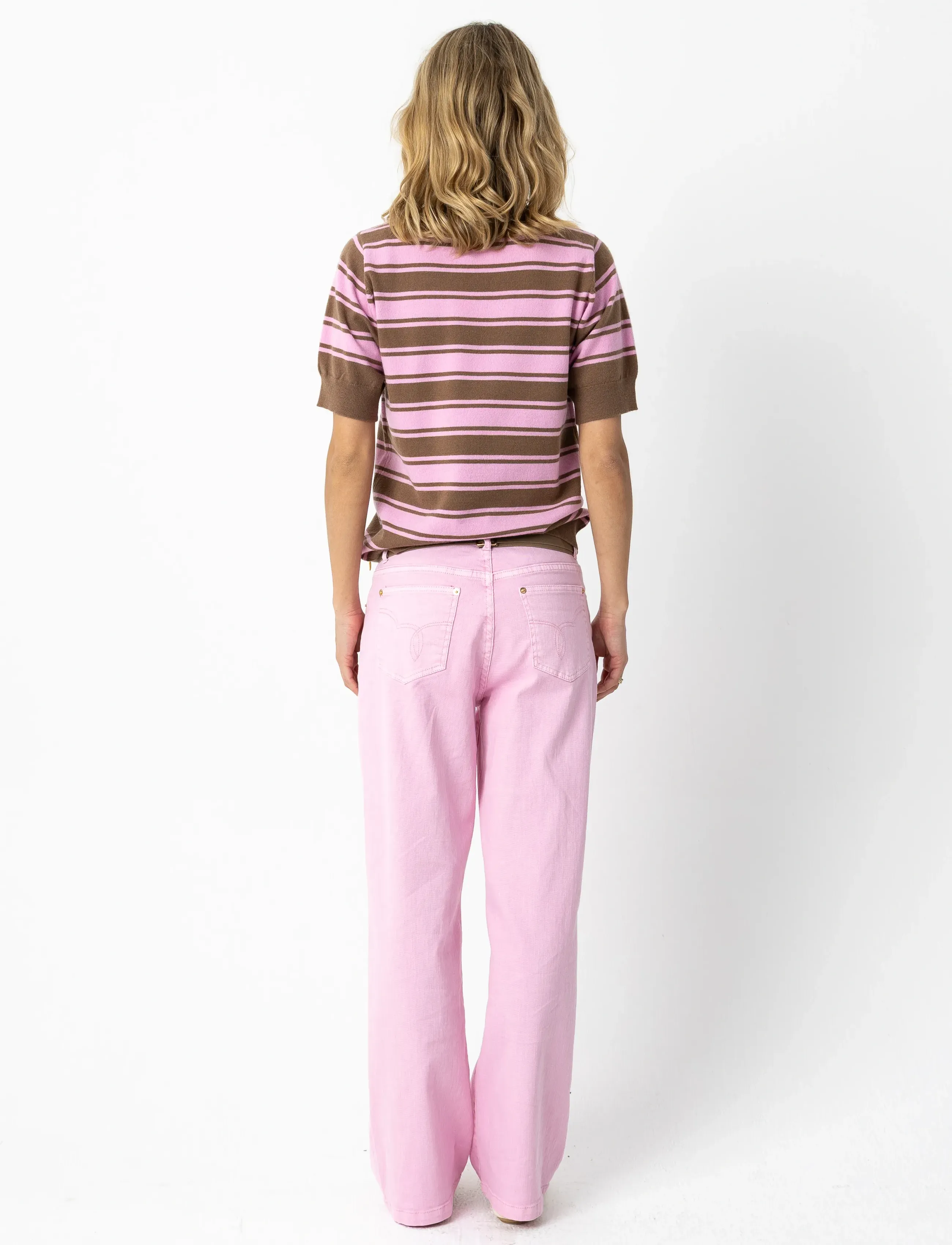 Coster Copenhagen - Jeans in pink denim - Petra fit - straight jeans - bon bon pink - 3