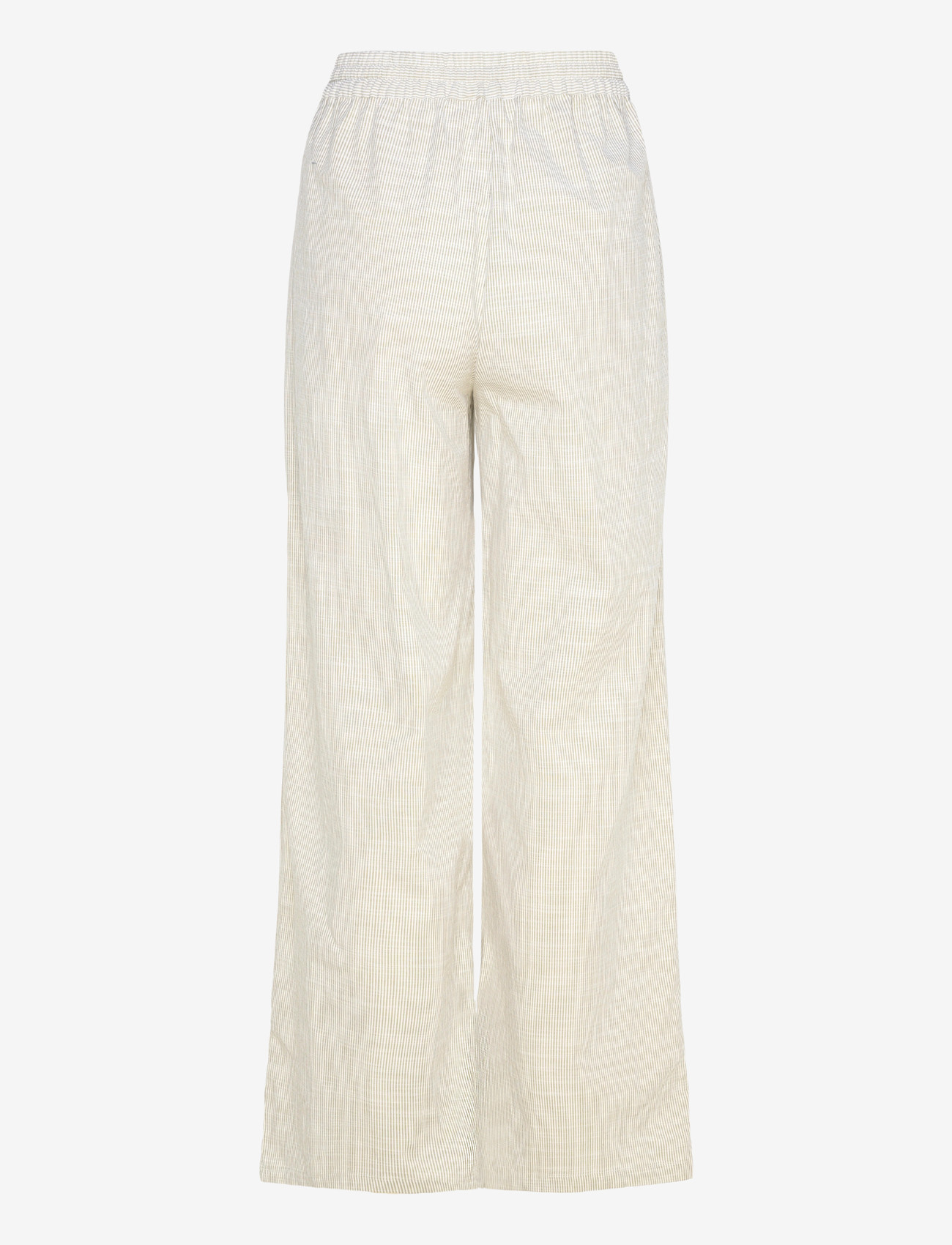 Coster Copenhagen - GWEN long pants - Sille fit - hosen mit weitem bein - green stripe - 1