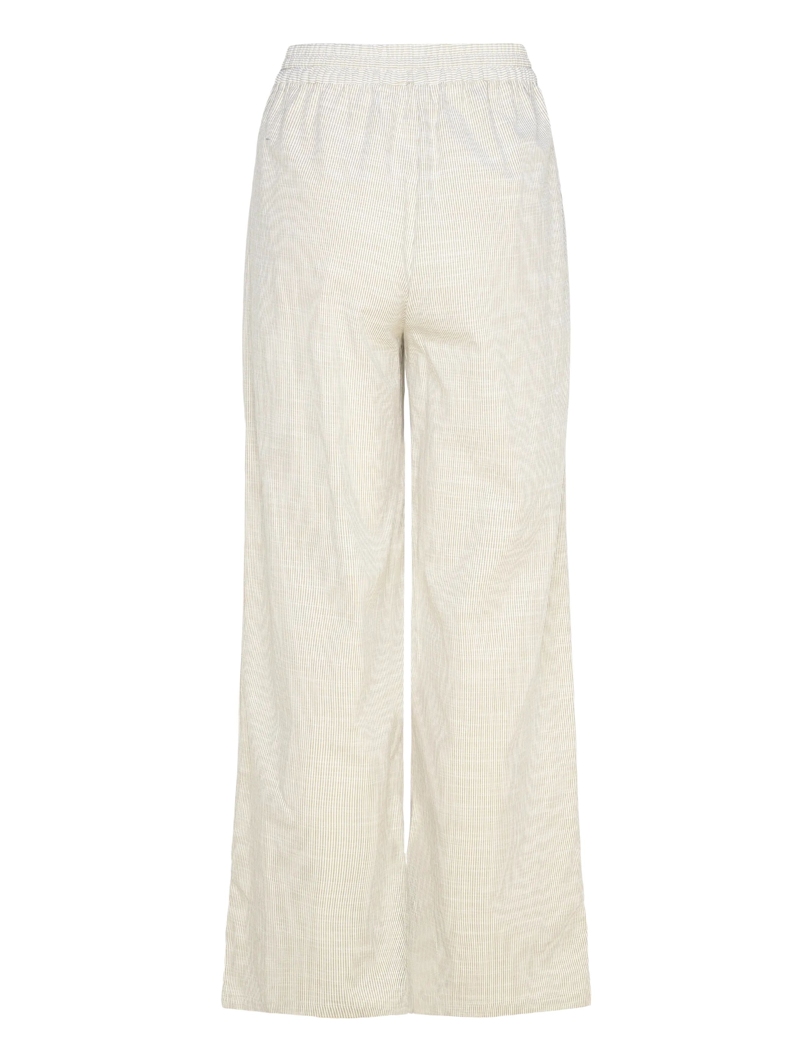 Coster Copenhagen - GWEN long pants - Sille fit - hosen mit weitem bein - green stripe - 2