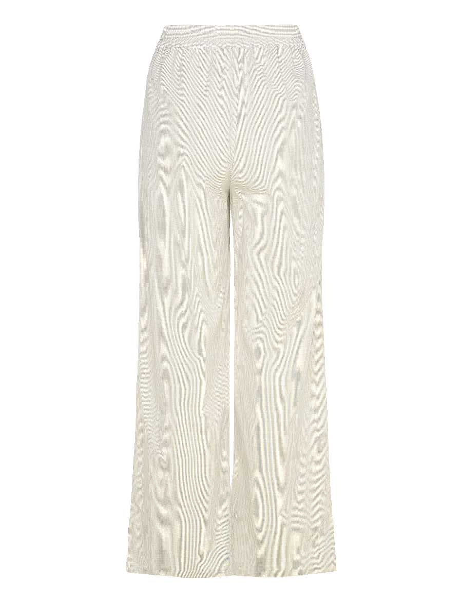 Coster Copenhagen - GWEN long pants - Sille fit - hosen mit weitem bein - green stripe - 2