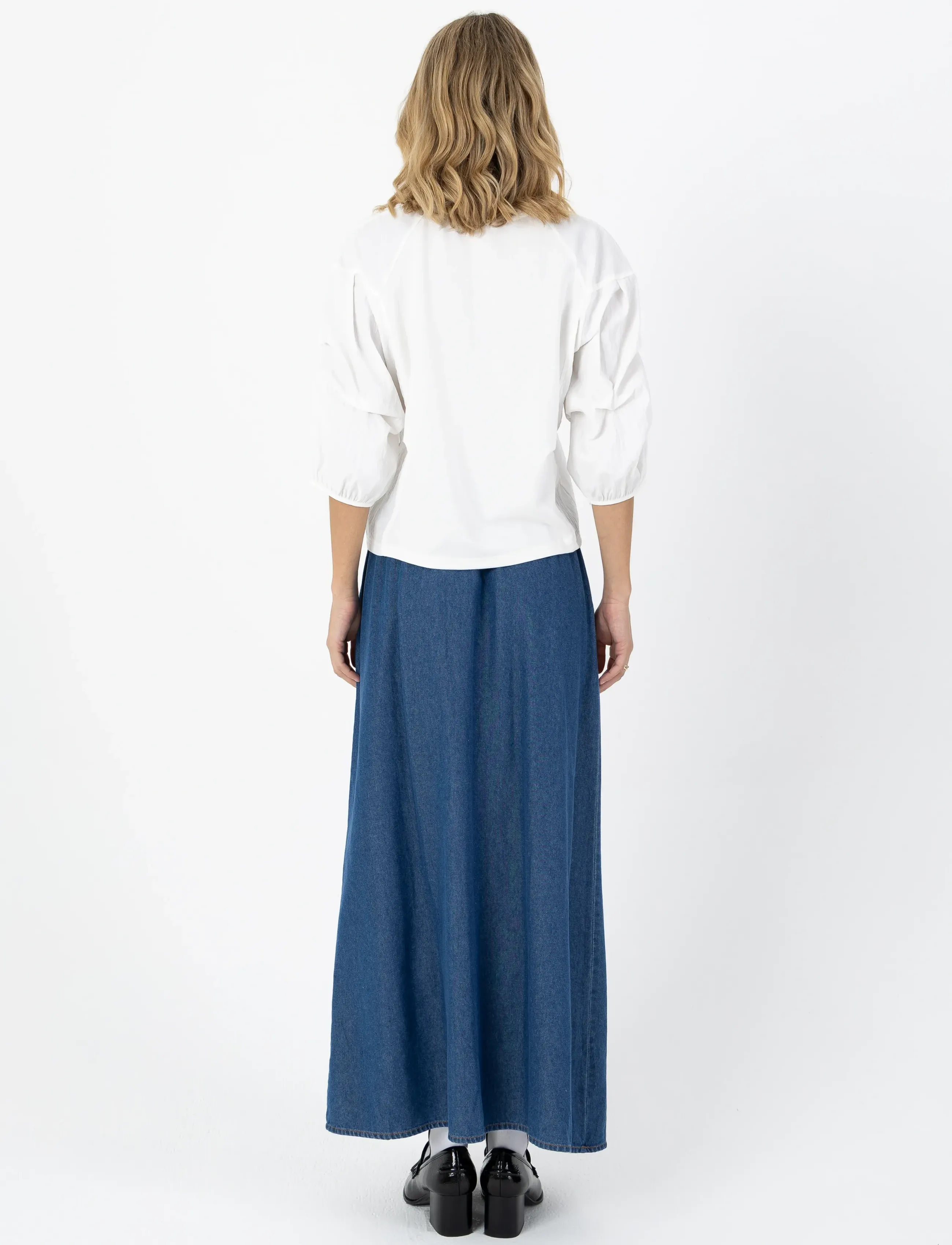 Coster Copenhagen - ELLIS denim skirt - jeansröcke - denim blue - 3