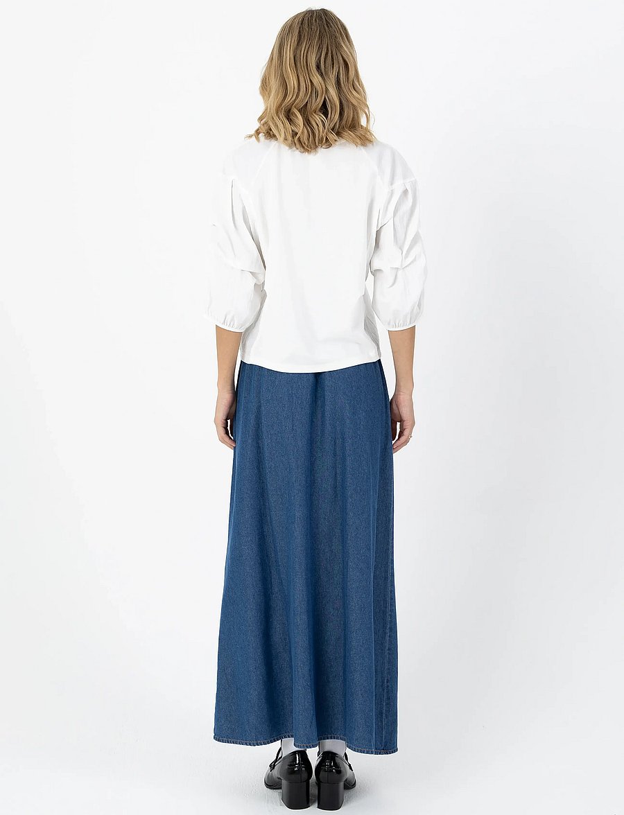 Coster Copenhagen - ELLIS denim skirt - teksaseelikud - denim blue - 3