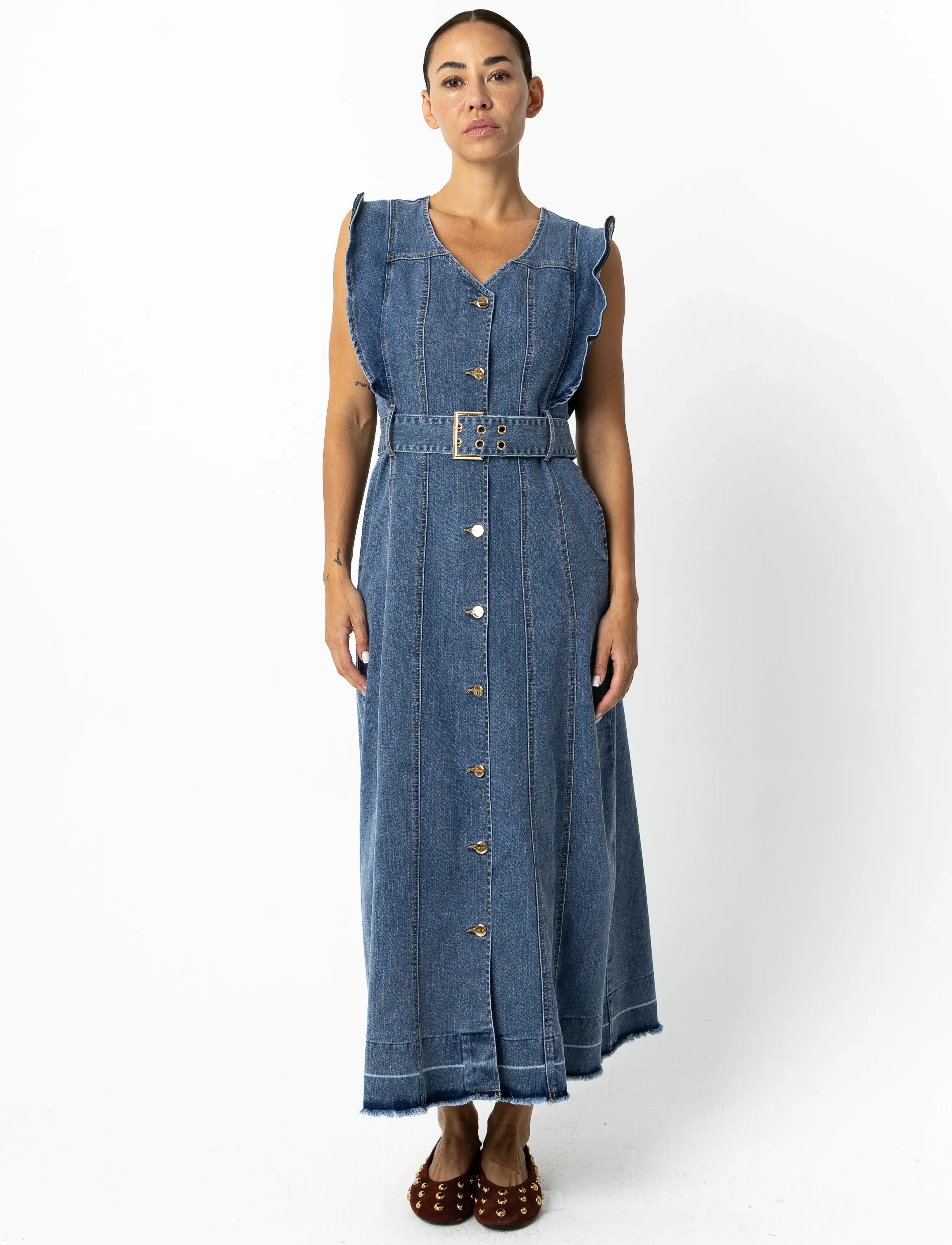 Coster Copenhagen - Denim dress - kjólar úr gallaefni - light blue denim - 3