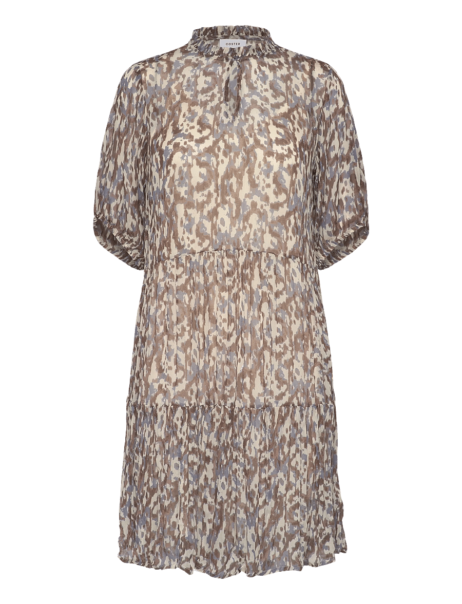 Coster Copenhagen - Short dress in dreamscape print - sommerkjoler - blue dreamscape print - 1