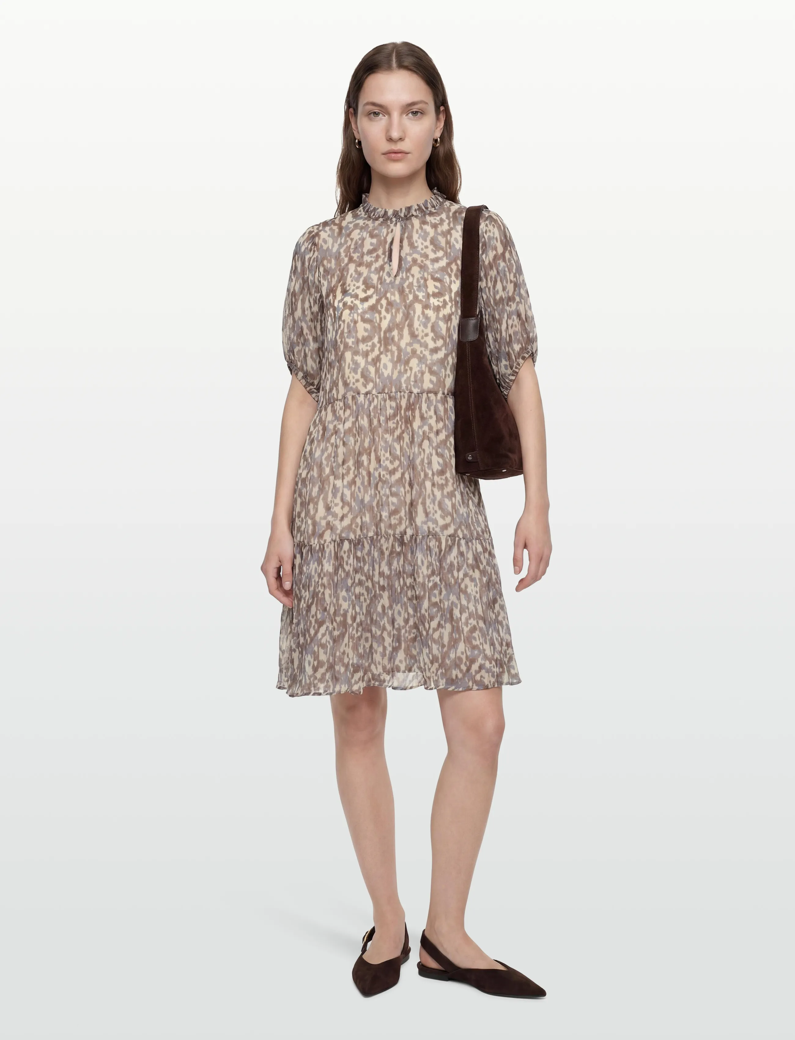 Coster Copenhagen Short Dress In Dreamscape Print, 38, Multi/patterned, Kjoler > Kort Kjole, Dame