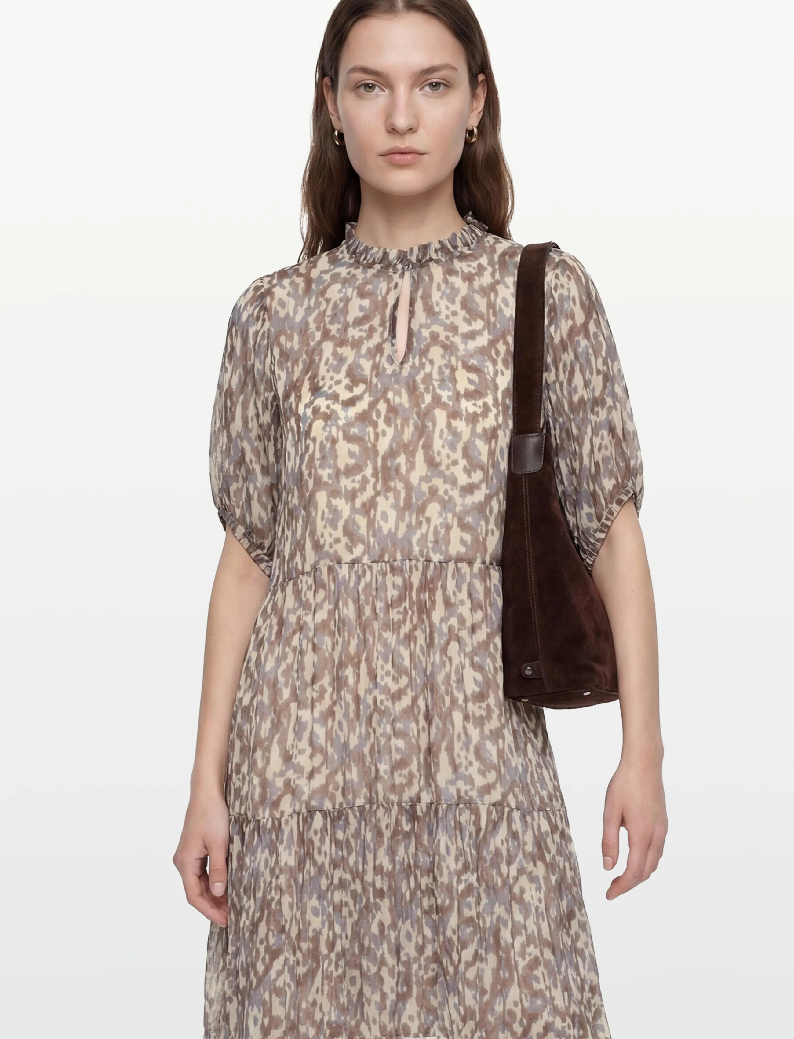 Coster Copenhagen - Short dress in dreamscape print - sommerkjoler - blue dreamscape print - 4