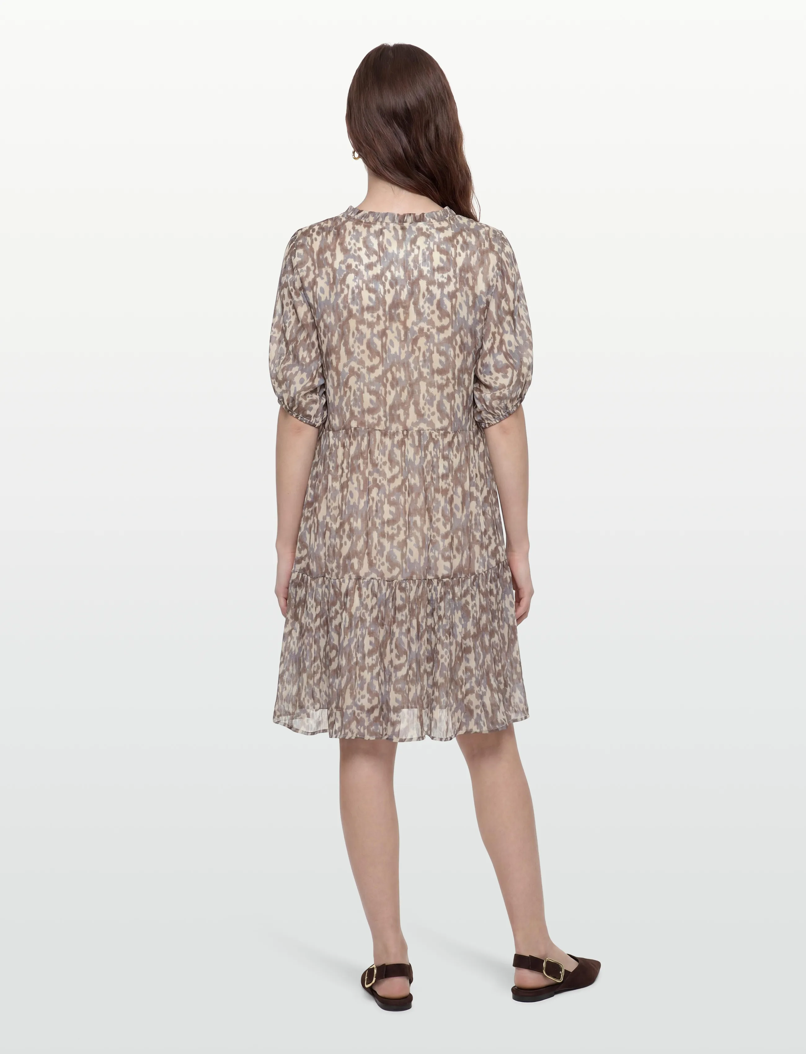 Coster Copenhagen - Short dress in dreamscape print - sommerkjoler - blue dreamscape print - 5