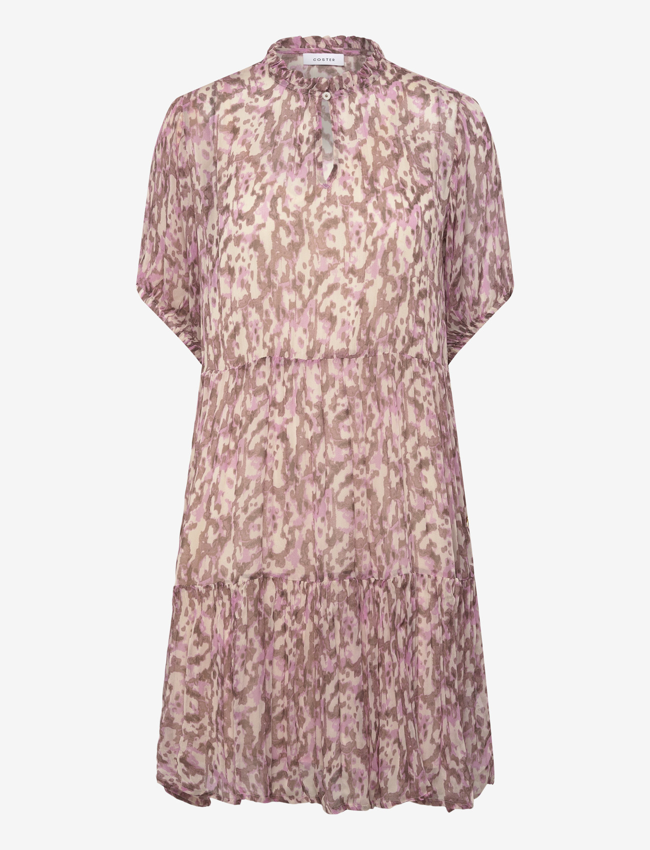 Coster Copenhagen - Short dress in dreamscape print - sommarklänningar - pink dreamscape print - 1