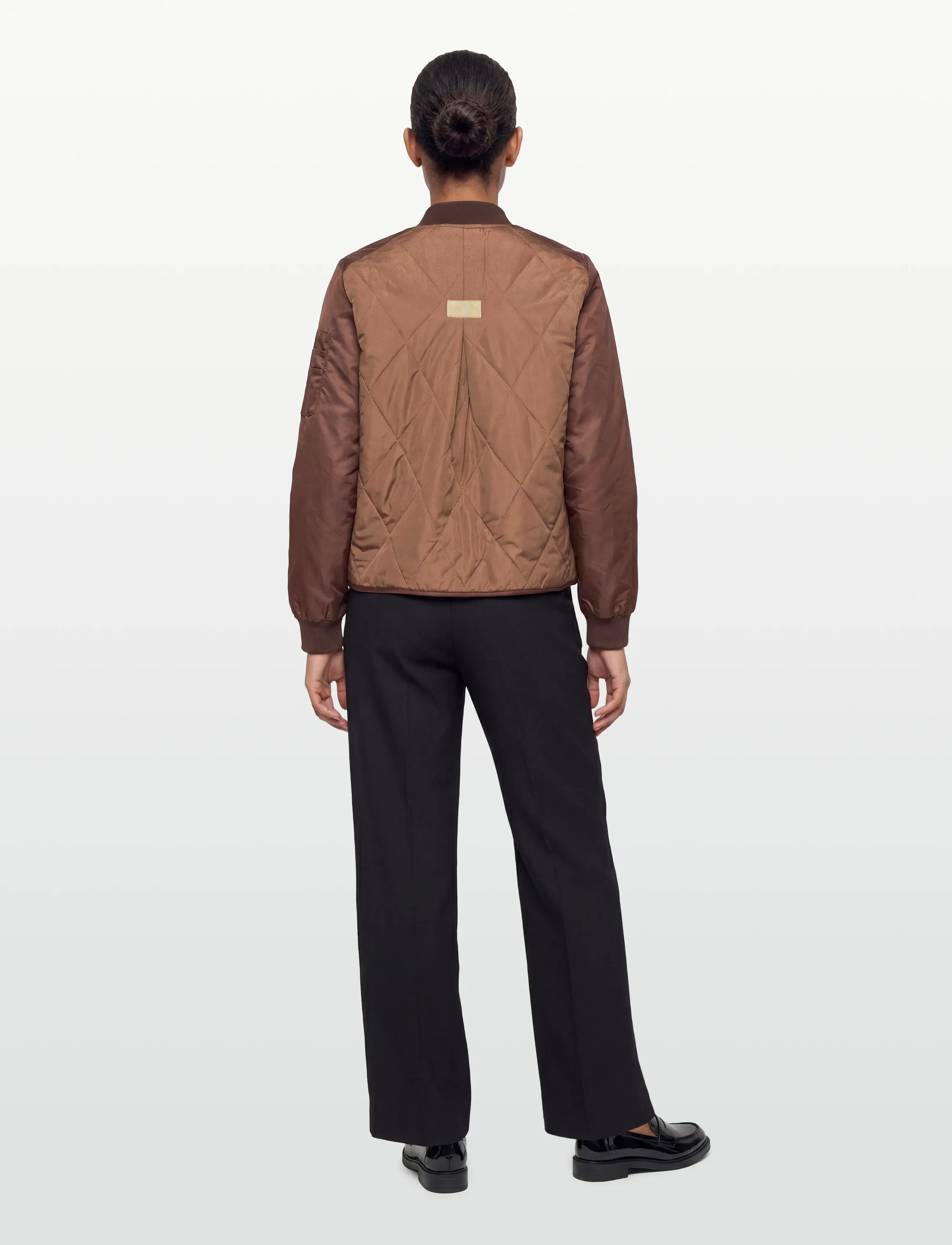 Coster Copenhagen - Quilted bomber jacket - spring jackets - bark brown - 4