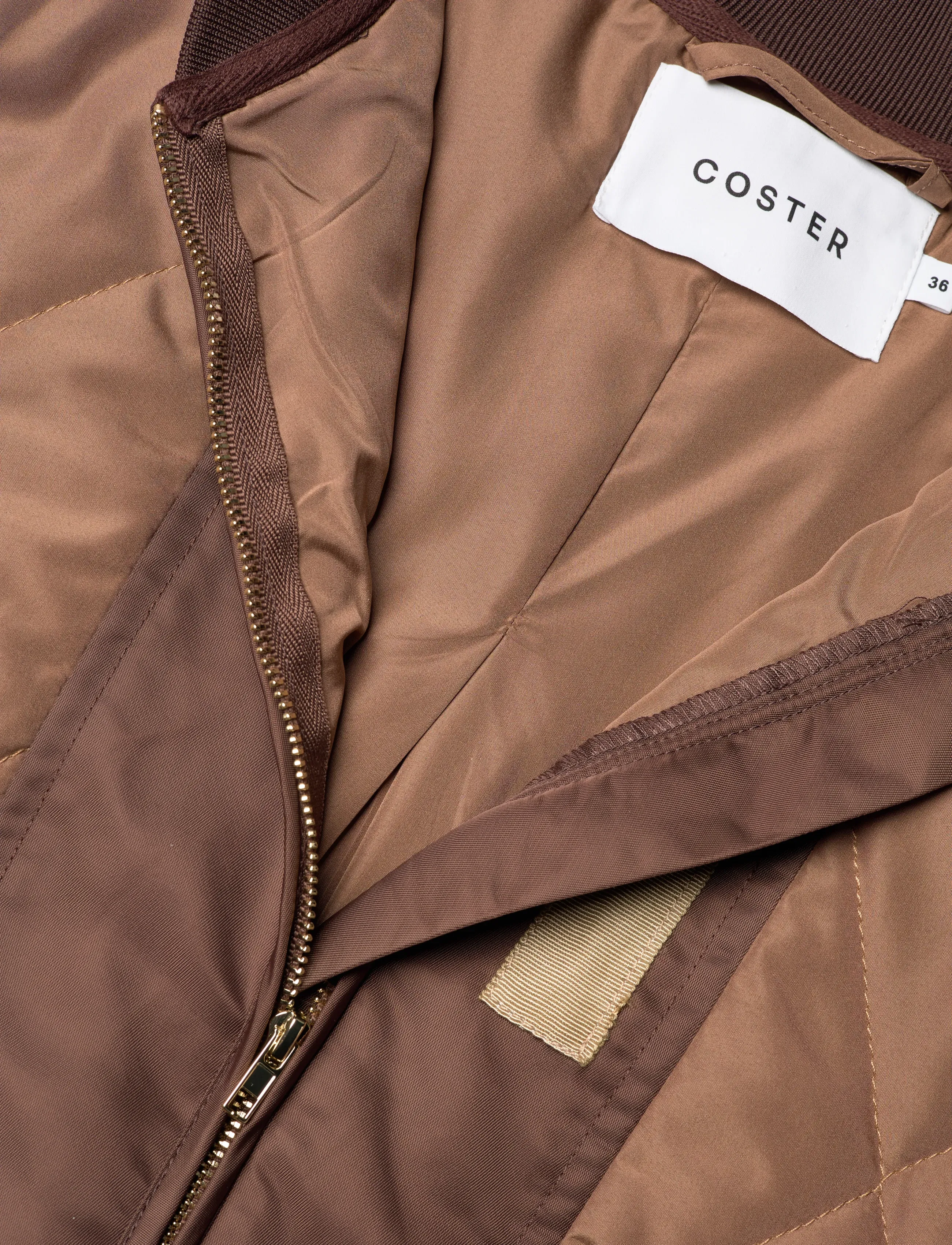 Coster Copenhagen - Quilted bomber jacket - spring jackets - bark brown - 5
