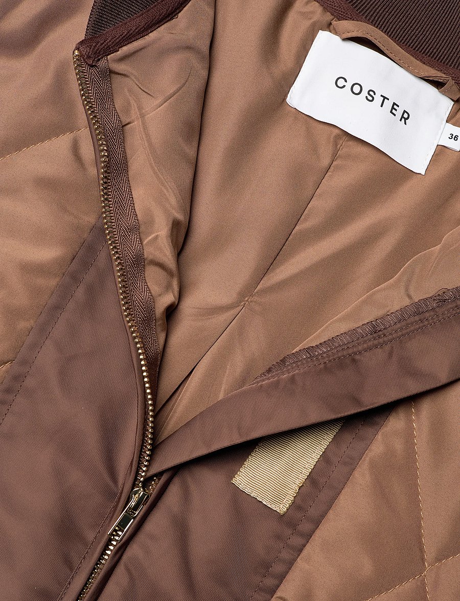 Coster Copenhagen - Quilted bomber jacket - bomberjackor - bark brown - 5