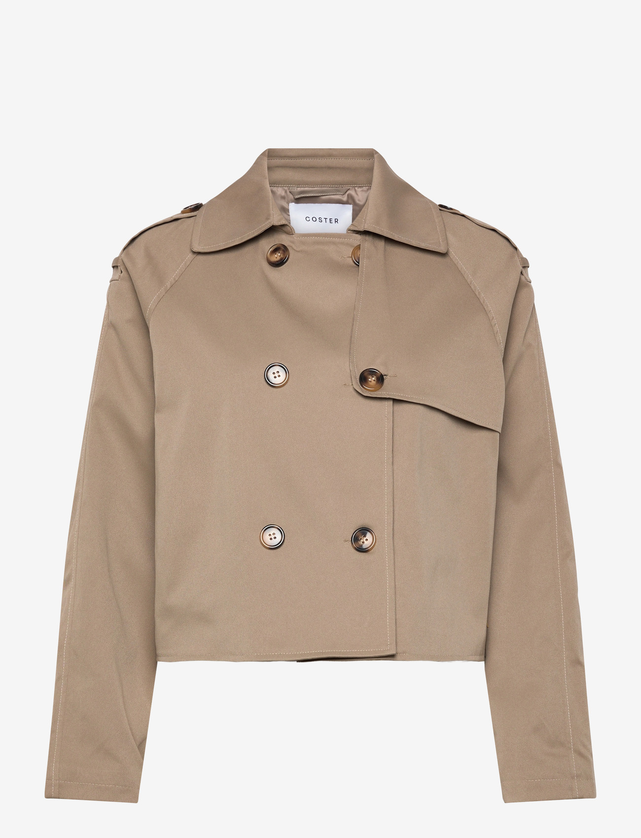 Coster Copenhagen - Short trench jacket - overtøj - sand olive - 1