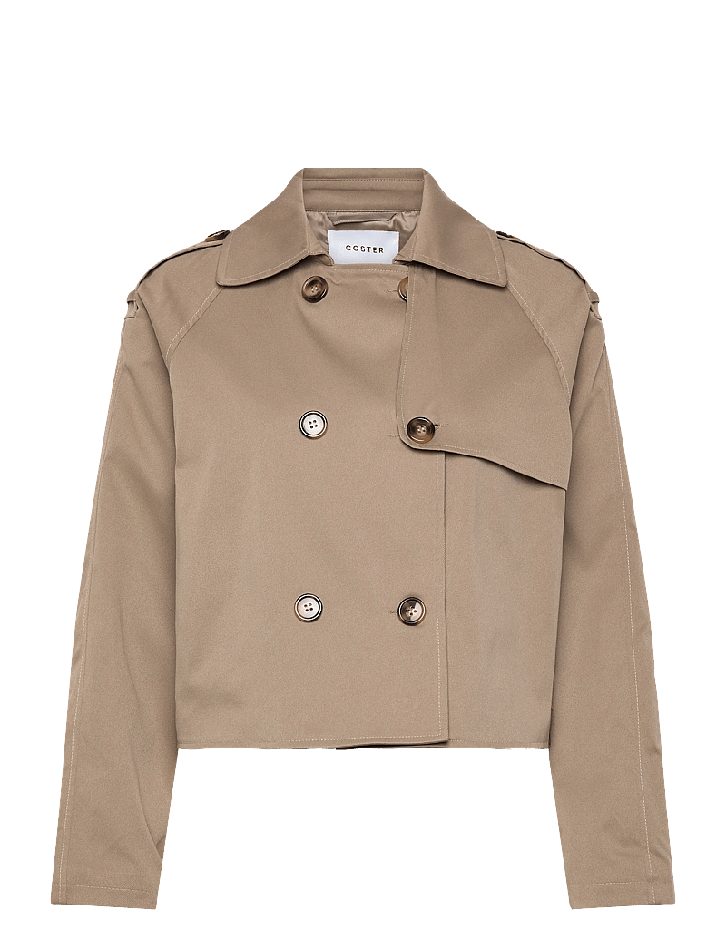 Coster Copenhagen - Short trench jacket - trenchcoats - sand olive - 1