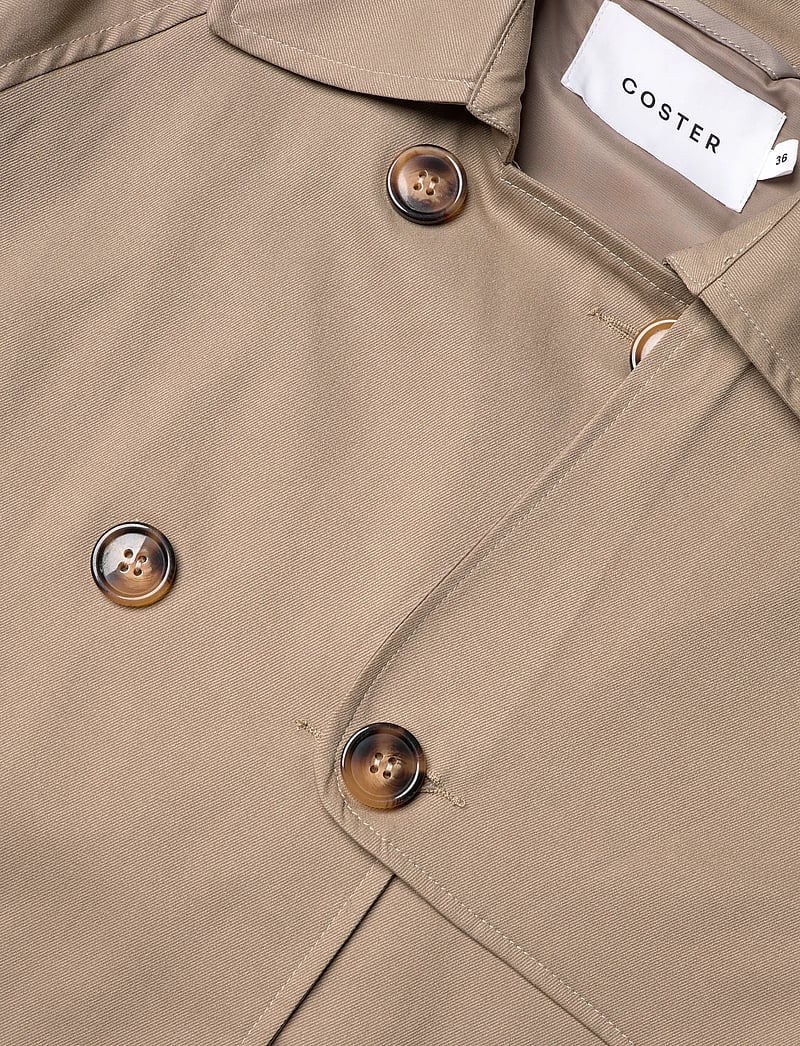 Coster Copenhagen - Short trench jacket - trenchcoats - sand olive - 4
