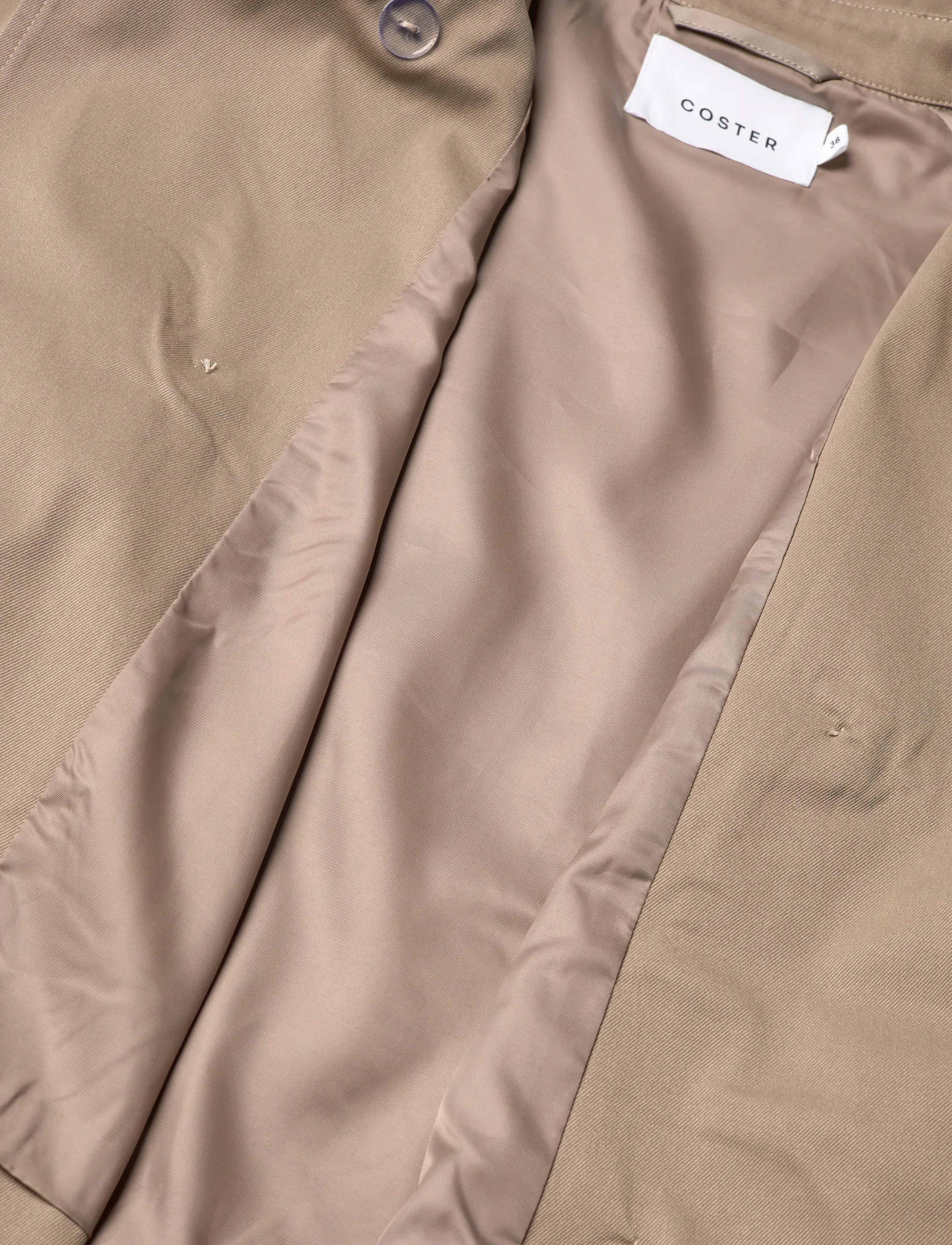 Coster Copenhagen - Short trench jacket - frühlingsjacken - sand olive - 5