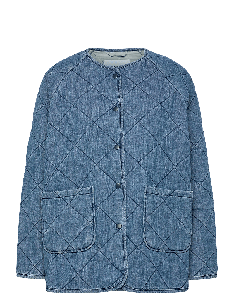 Coster Copenhagen - Quilt loose jacket - jeansjackor - light blue denim - 0