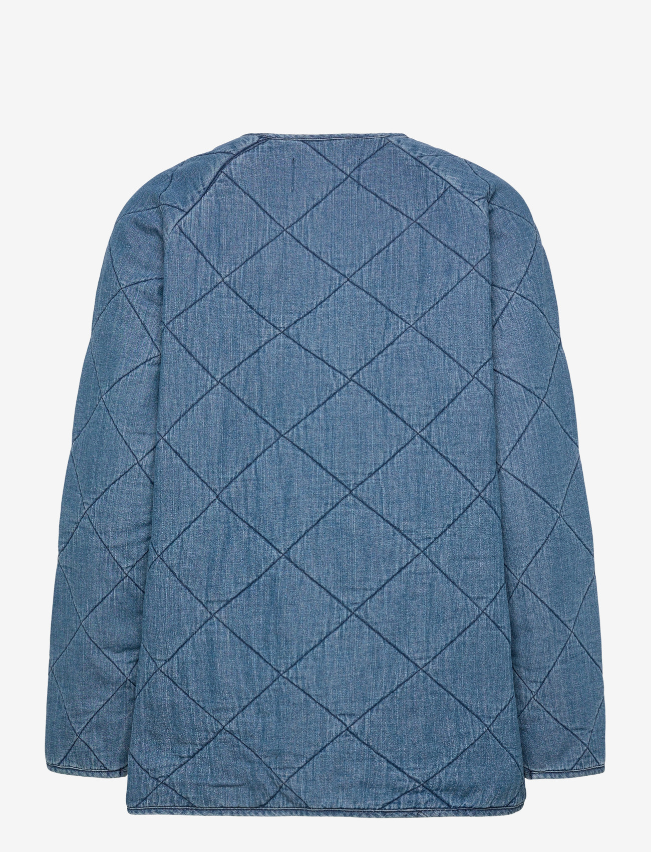 Coster Copenhagen - Quilt loose jacket - jeansjackor - light blue denim - 1
