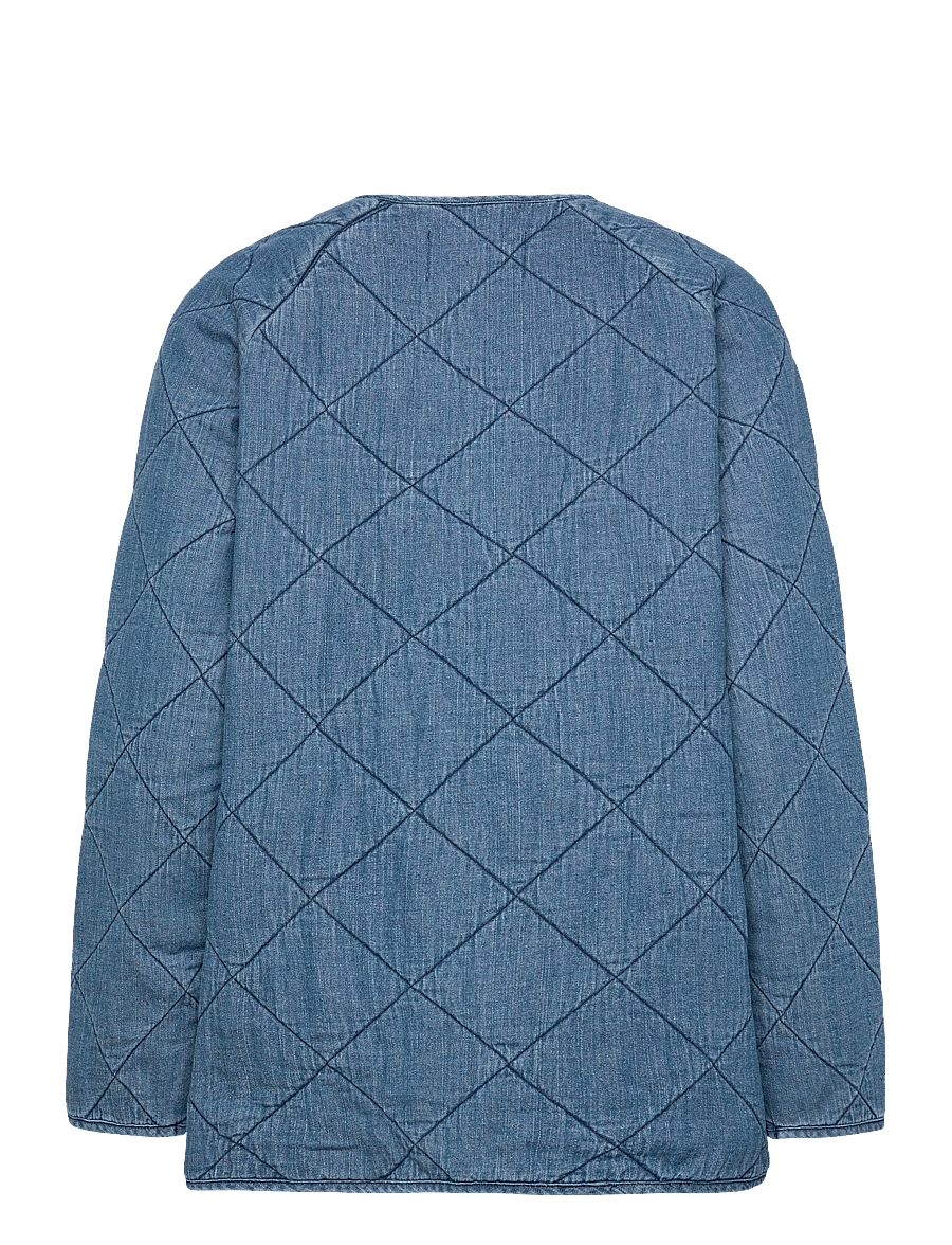 Coster Copenhagen - Quilt loose jacket - light blue denim - 2