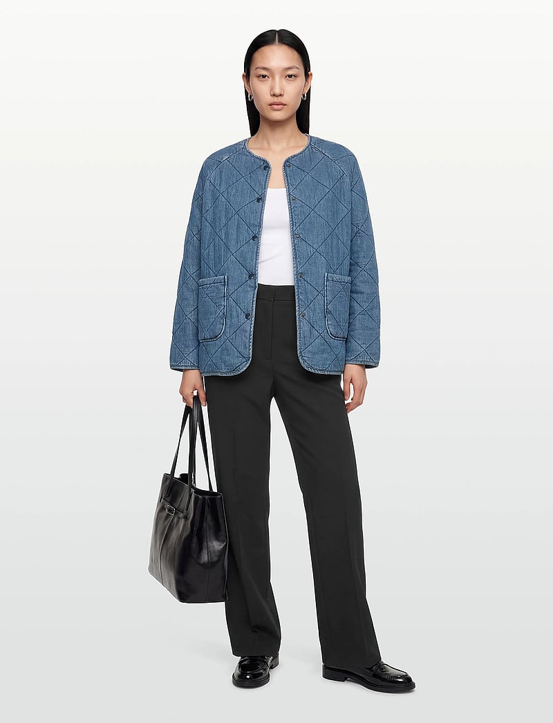 Coster Copenhagen - Quilt loose jacket - vestes de printemps - light blue denim - 0