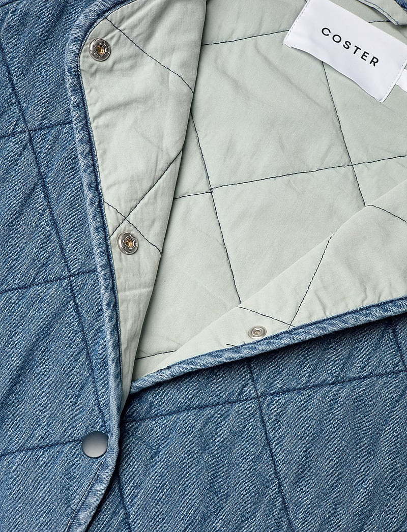 Coster Copenhagen - Quilt loose jacket - jeansjackor - light blue denim - 2